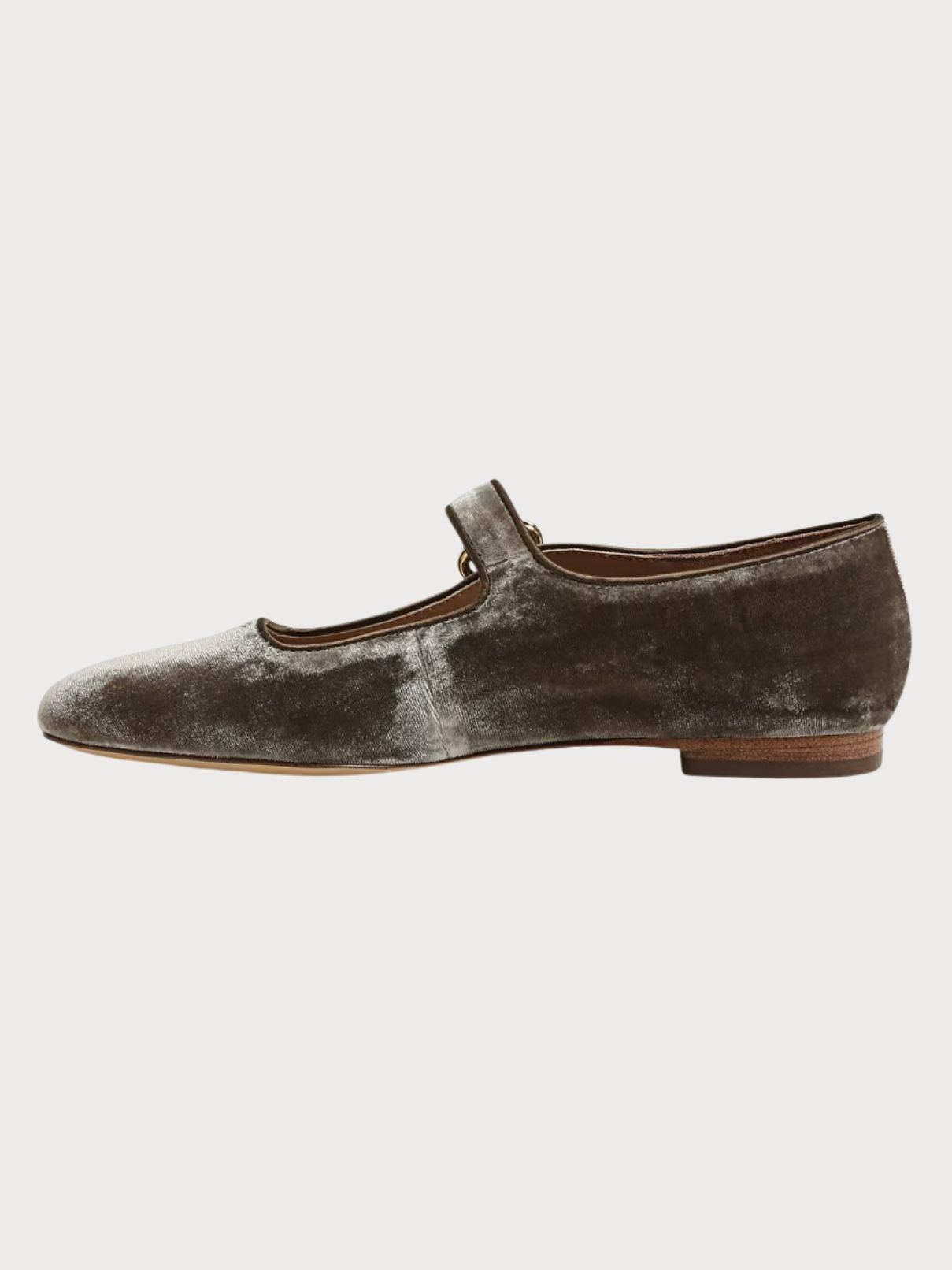 Sam Edelman Michaela Flat Dark Sage Velvet