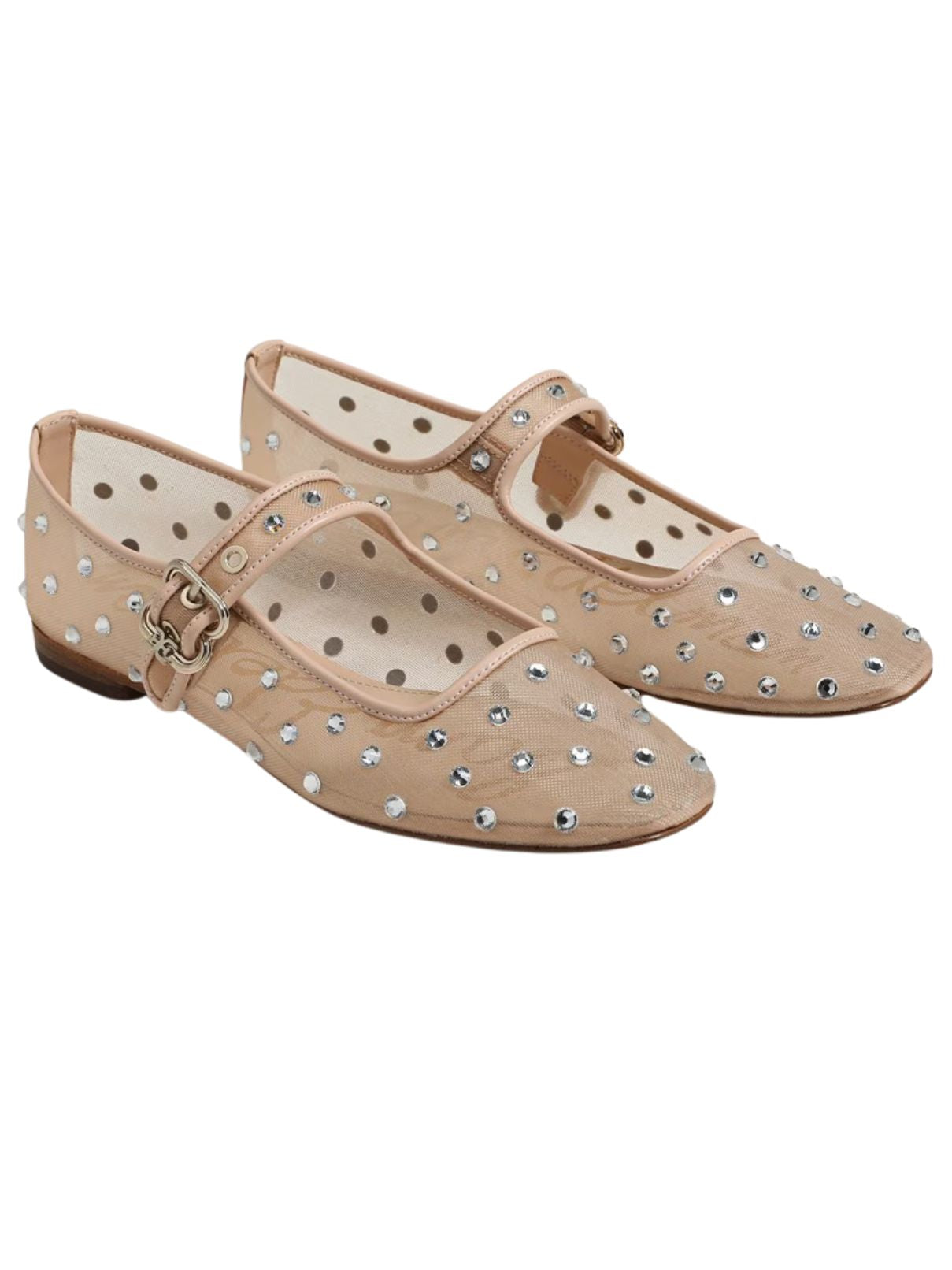 Sam Edelman Michaela Shine Flat in Vintage Pink Mesh