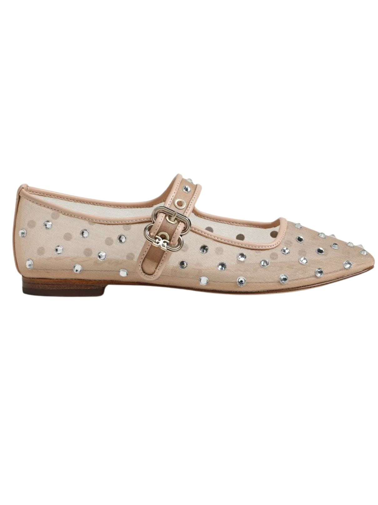 Sam Edelman Michaela Shine Flat in Vintage Pink Mesh