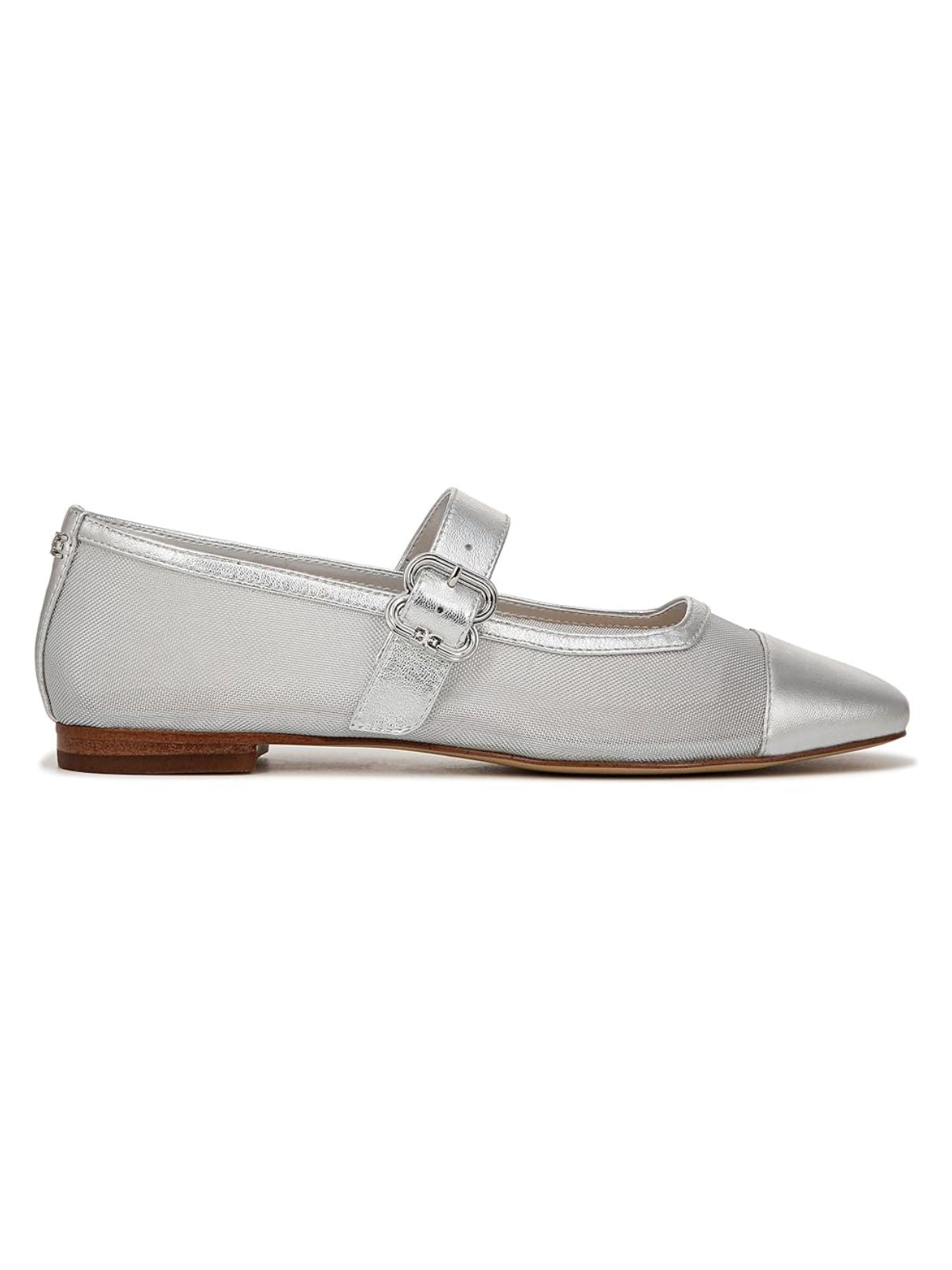 Sam Edelman Miranda Flat in Silver Mesh