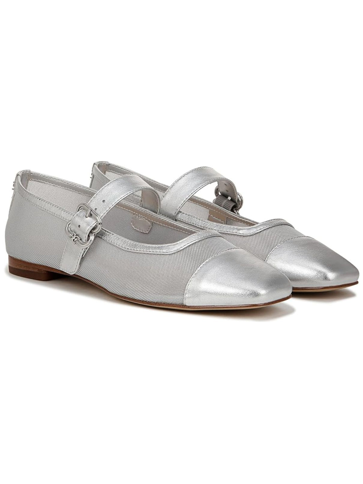 Sam Edelman Miranda Mary Jane Flats in Silver