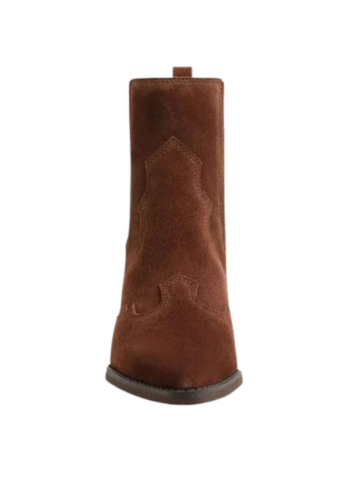 Sam Edelman West Suede Western Ankle Boots in Toffee