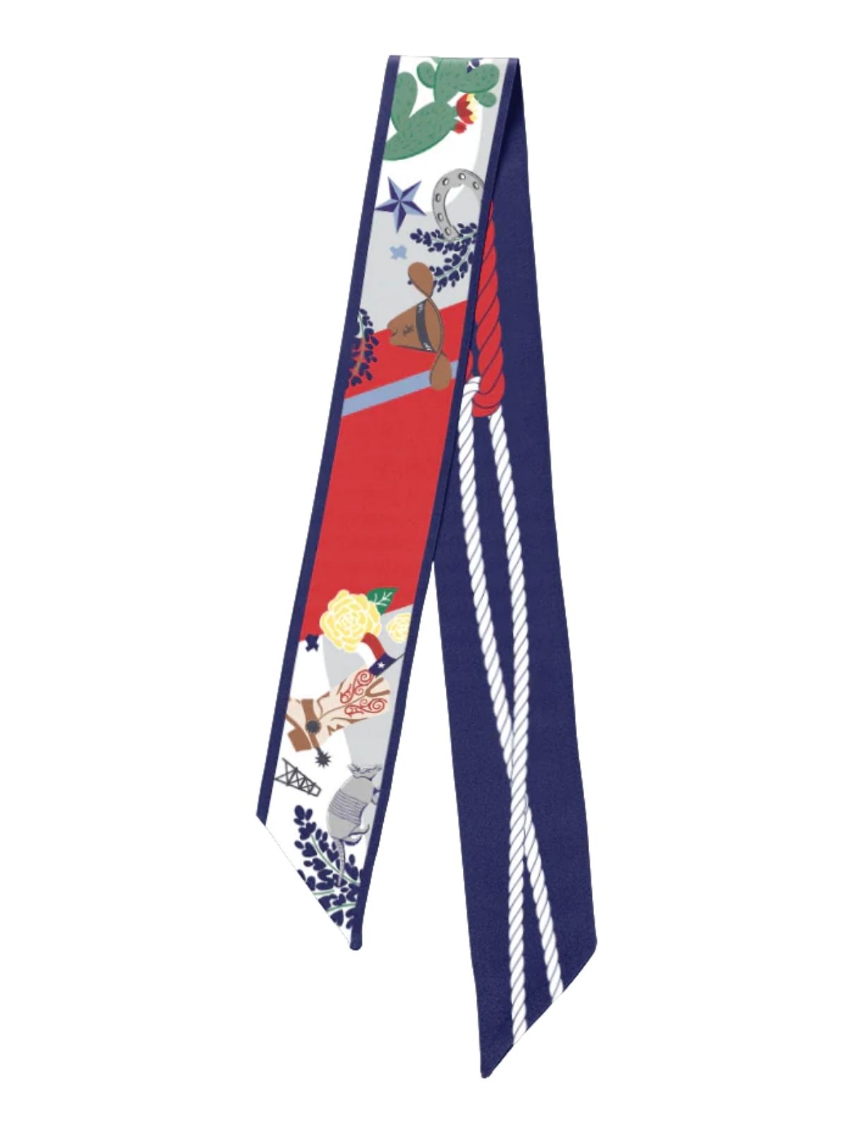 Saturday Silks Lone Star State Skinny Scarf