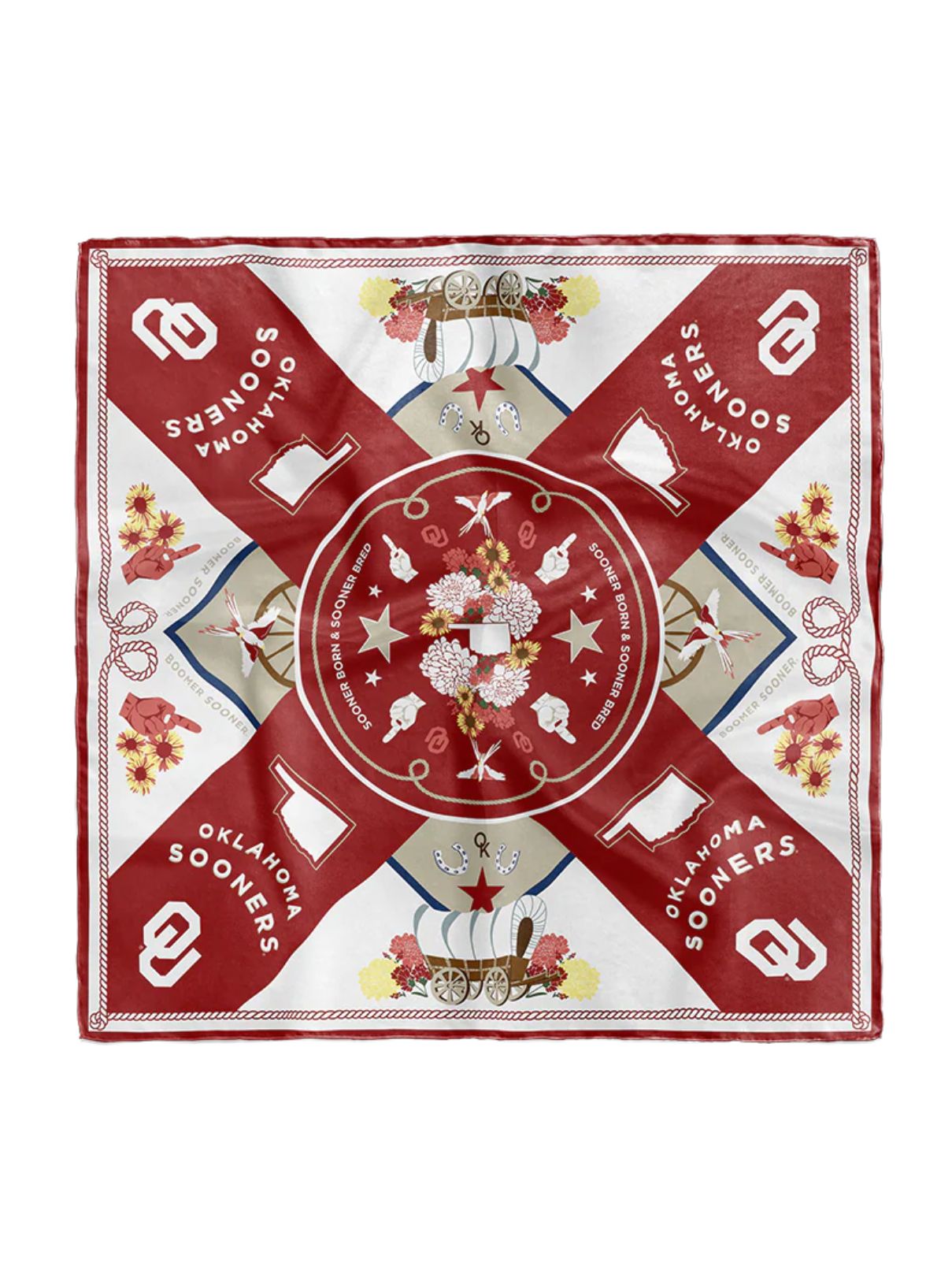 Saturday Silks Oklahoma Sooner Saturday Scarf