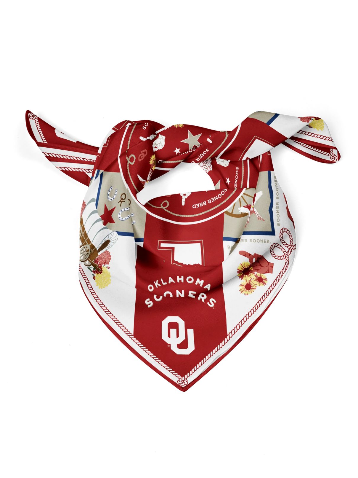 Saturday Silks Oklahoma Sooner Saturday Scarf