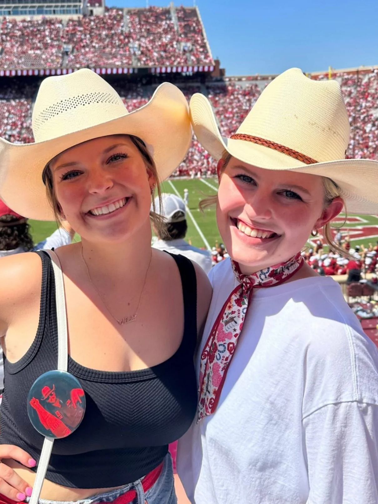 Saturday Silks Oklahoma Sooner Skinny Scarf