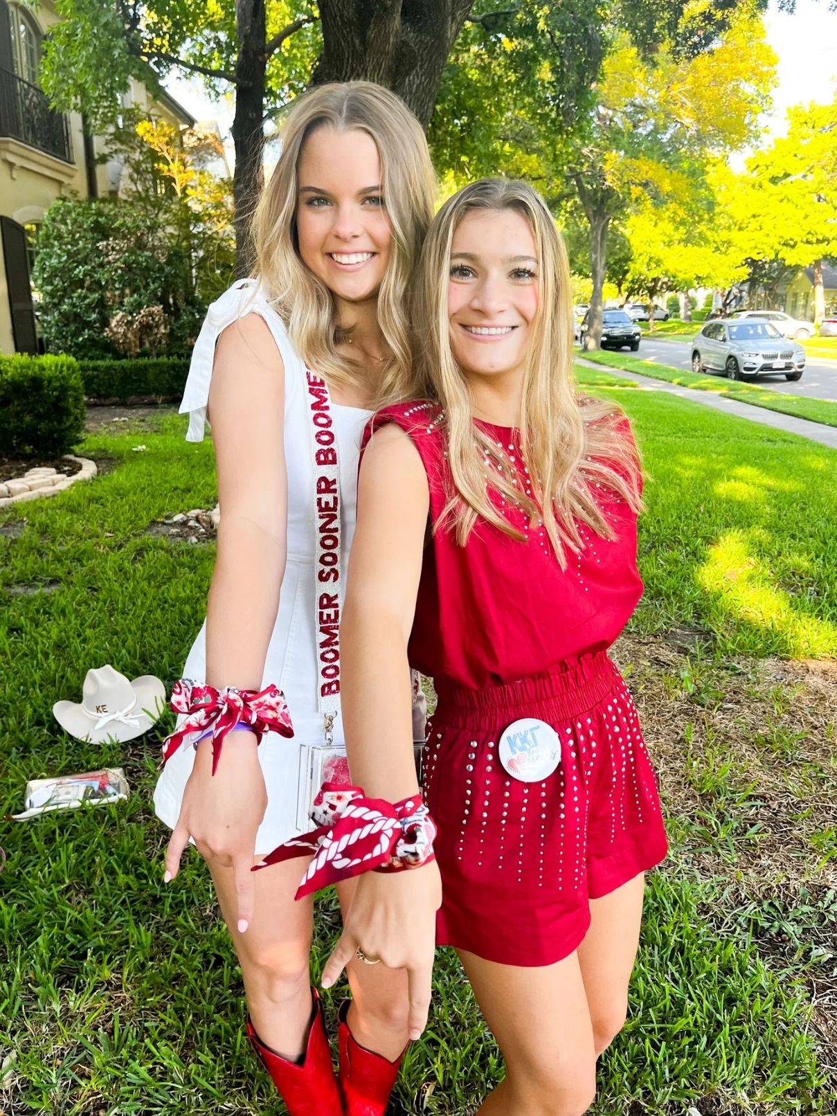 Saturday Silks Oklahoma Sooner Skinny Scarf