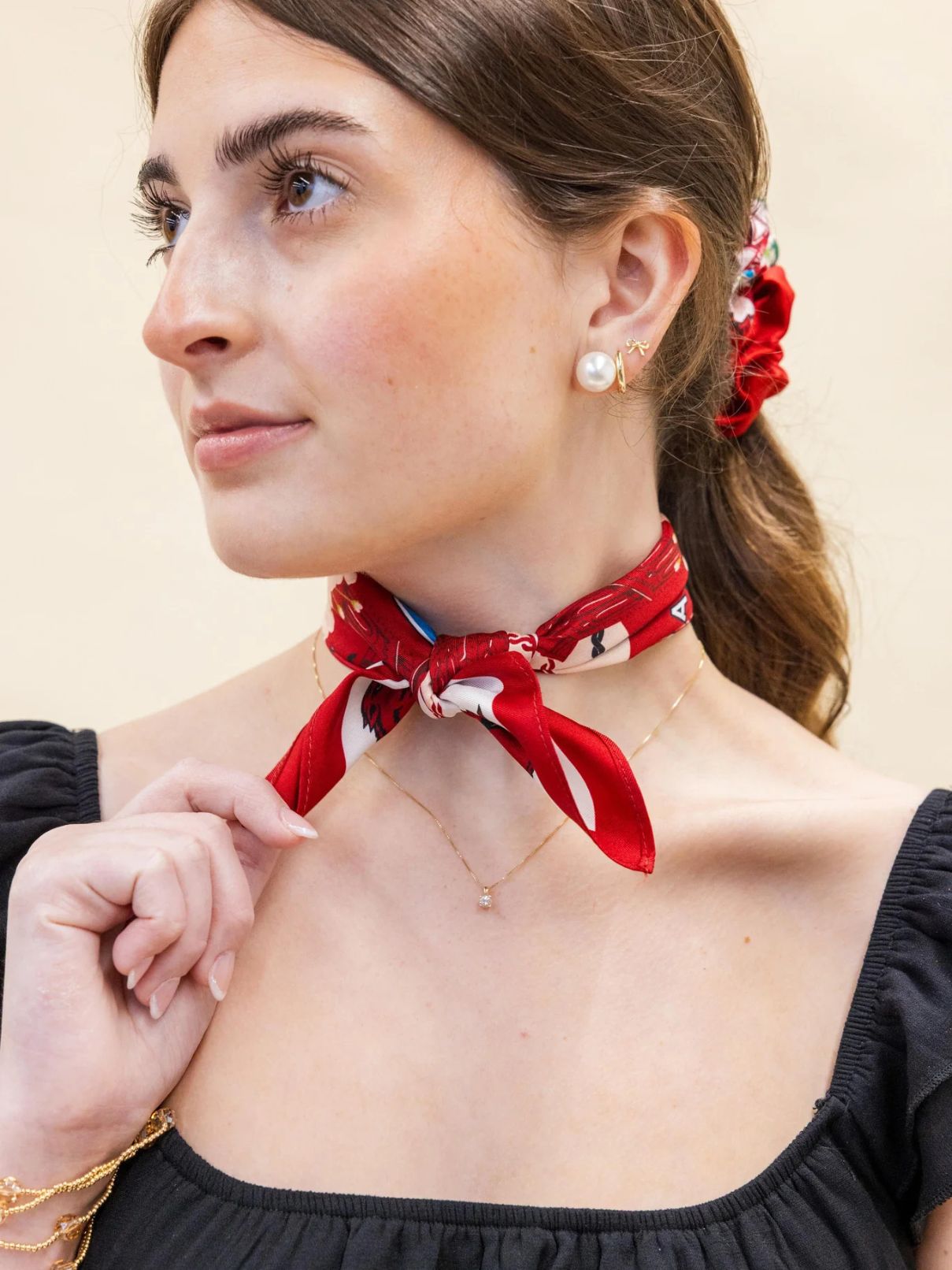 Saturday Silks Pocket Scarf Arkansas Razrback