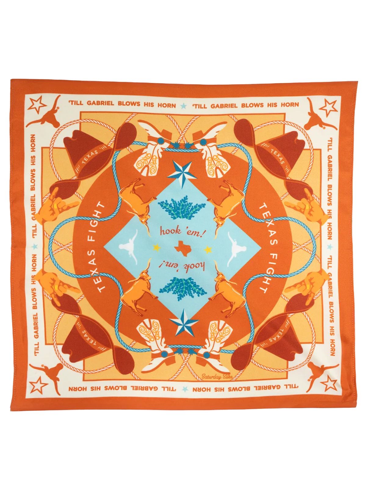 Saturday Silks Pocket Scarf Texas Longhorns