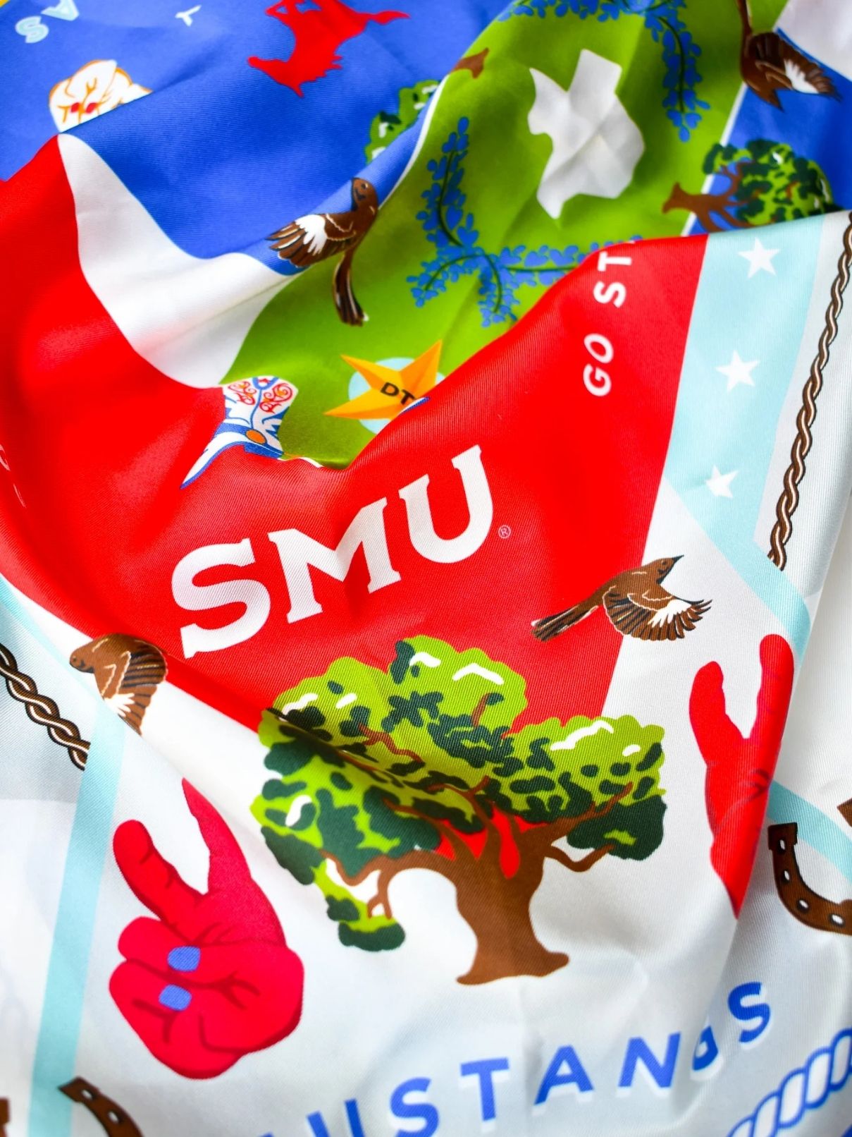 Saturday Silks Smu Mustangs Saturday Scarf