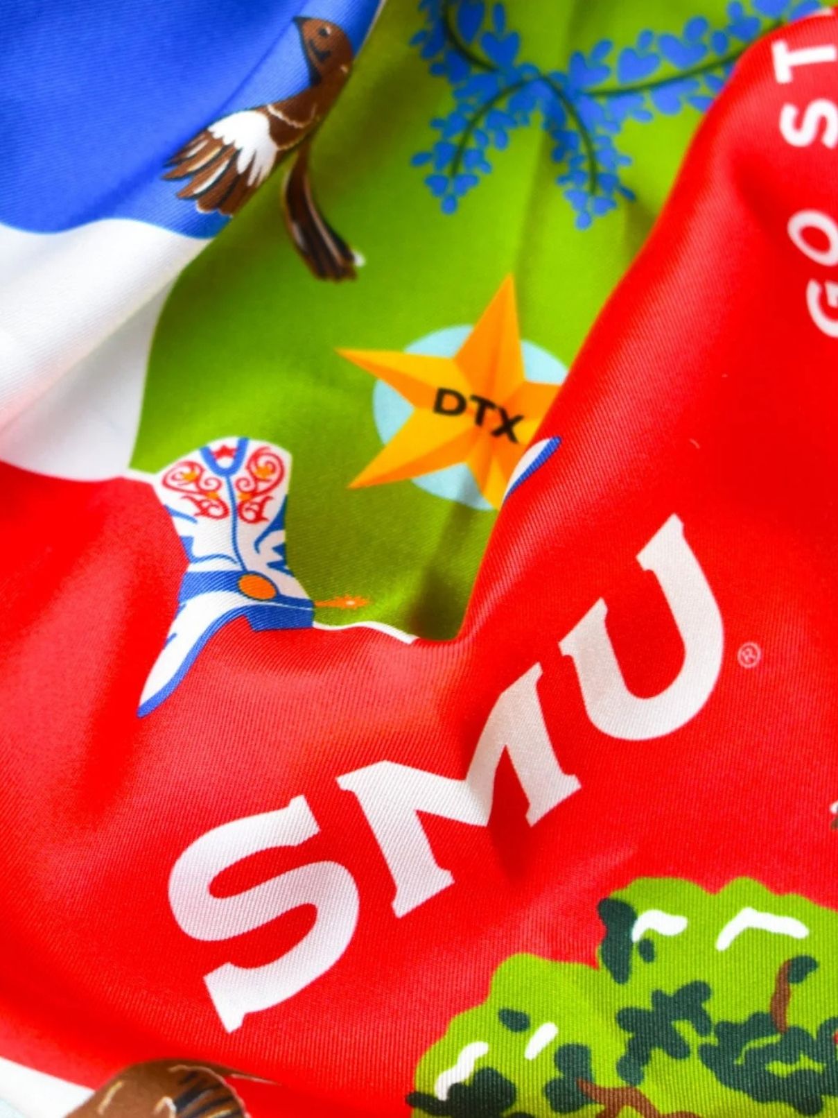 Saturday Silks Smu Mustangs Saturday Scarf