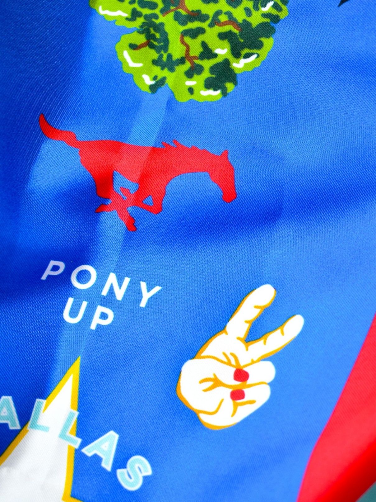 Saturday Silks Smu Mustangs Saturday Scarf