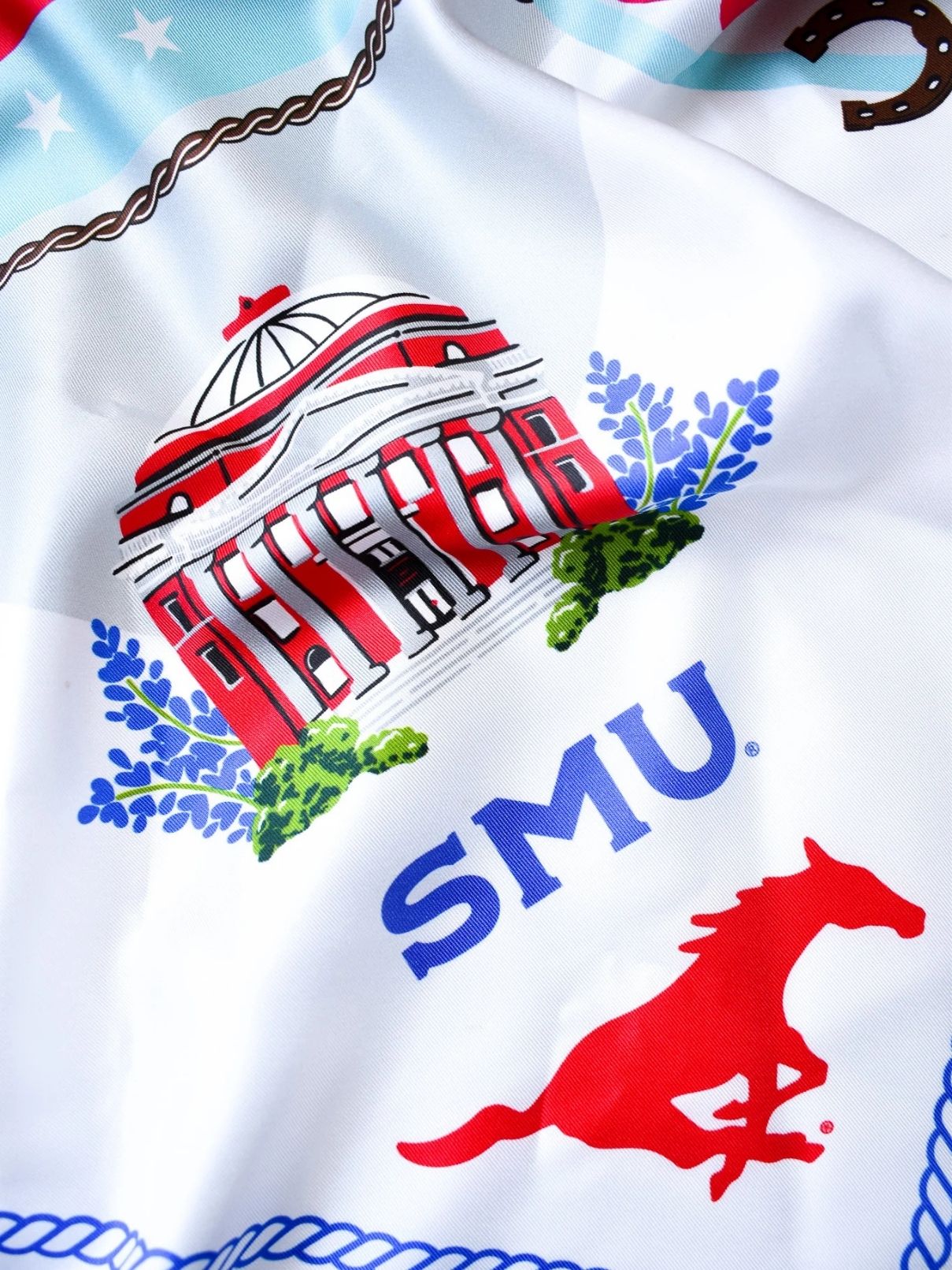 Saturday Silks Smu Mustangs Saturday Scarf
