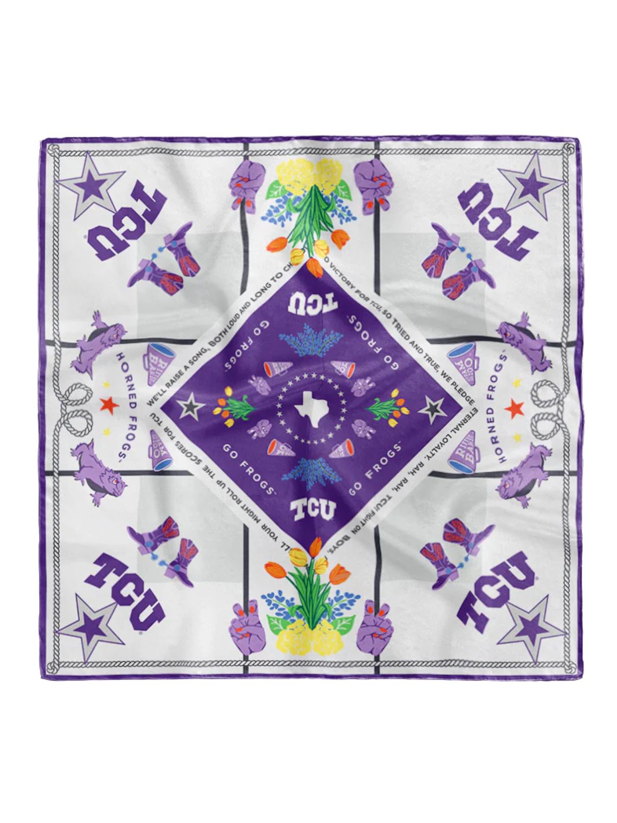 Saturday Silks Tcu Horned Frog Saturday Scarf
