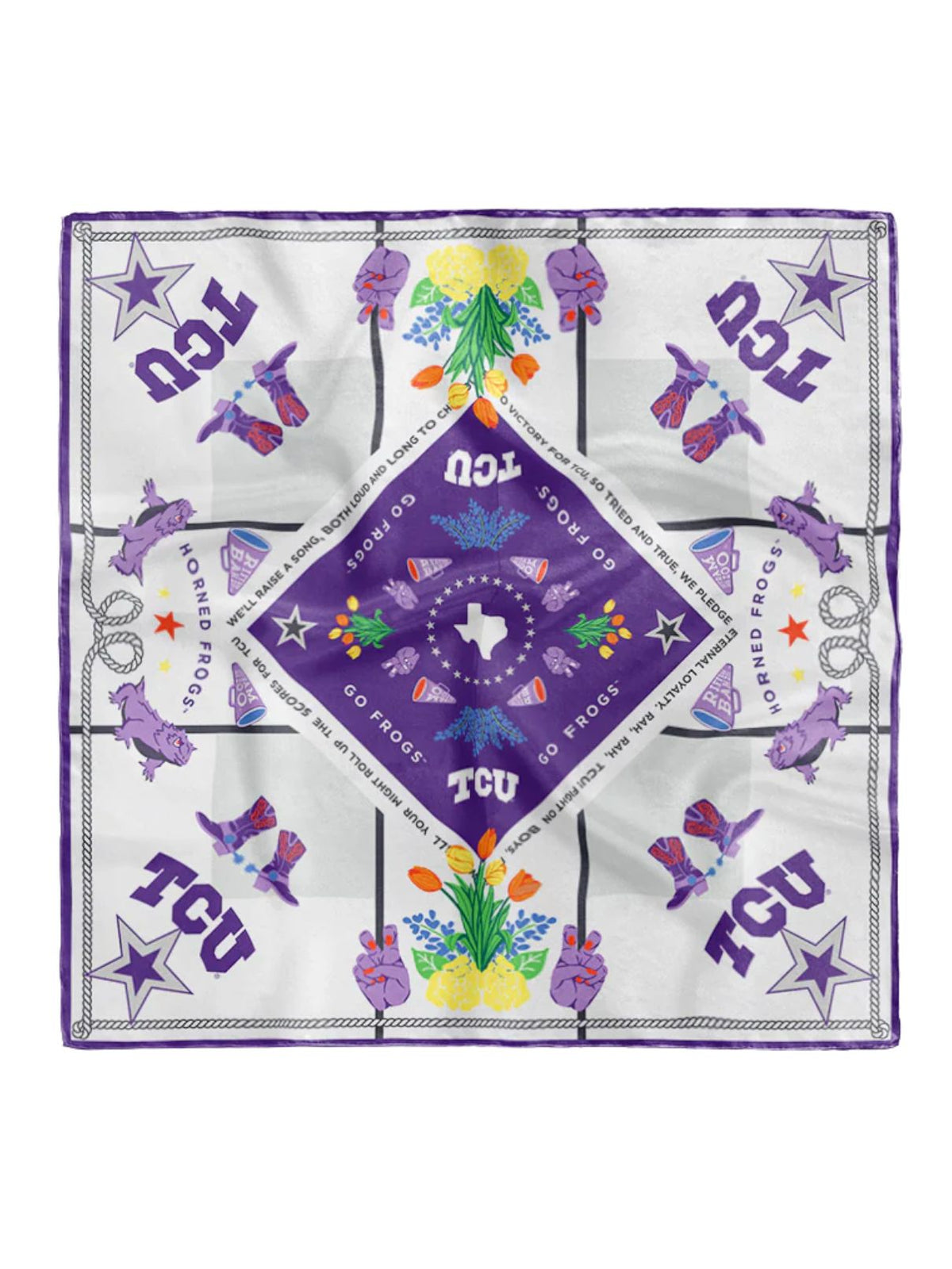 Saturday Silks Tcu Horned Frog Saturday Scarf