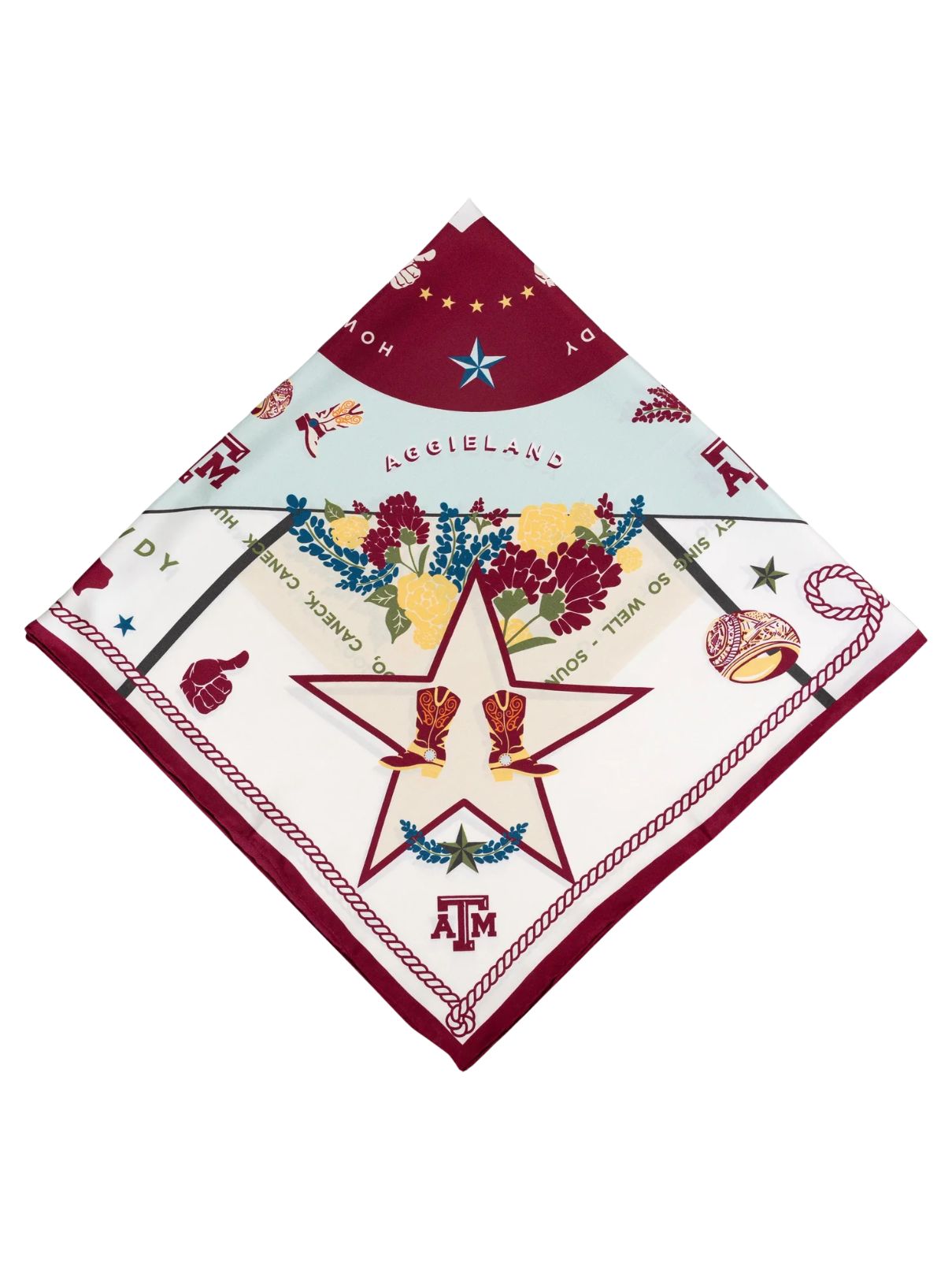 Saturday Silks Texas A&M Aggie Saturday Scarf