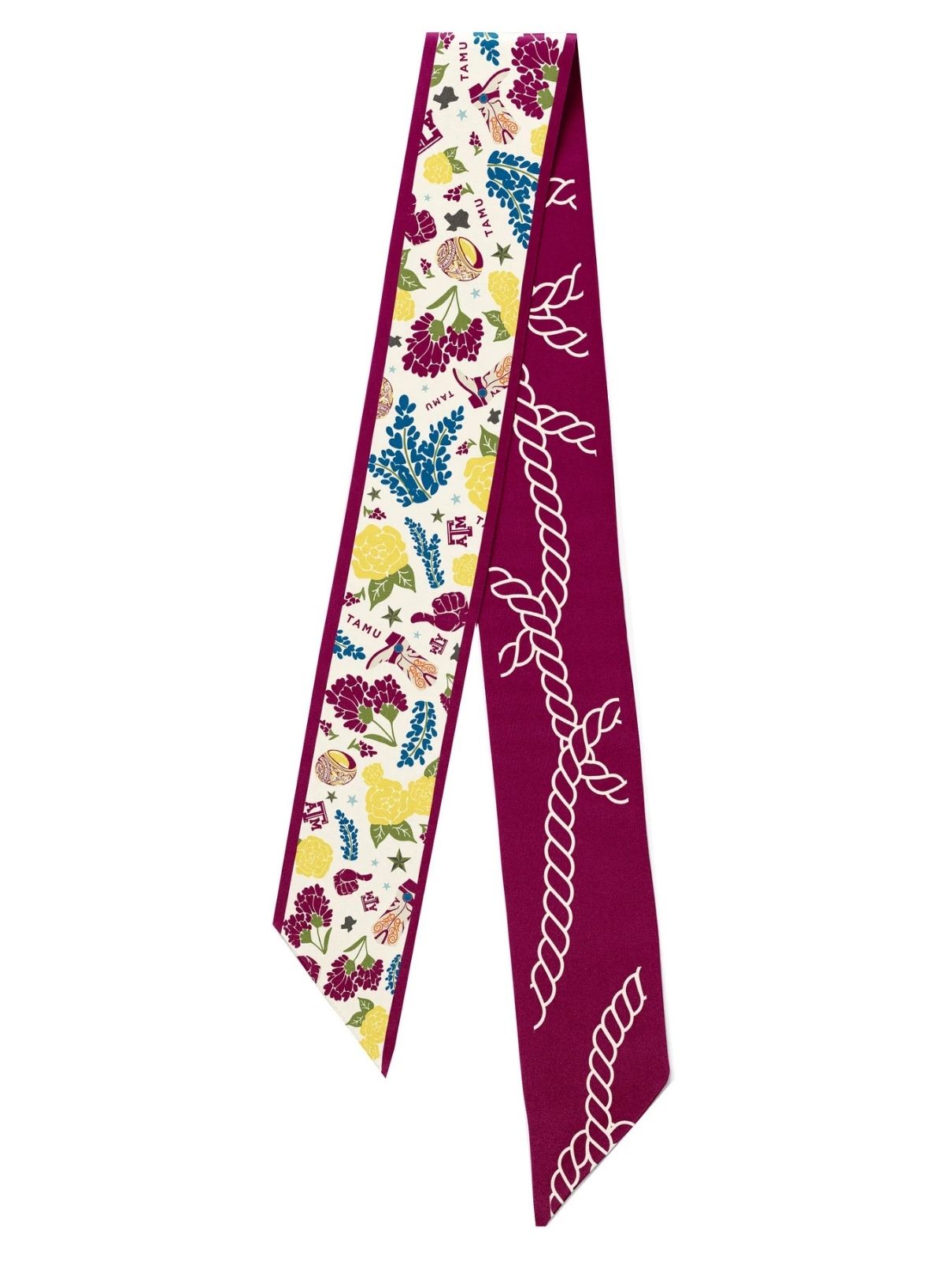 Saturday Silks Texas A&M Aggies Skinny Scarf