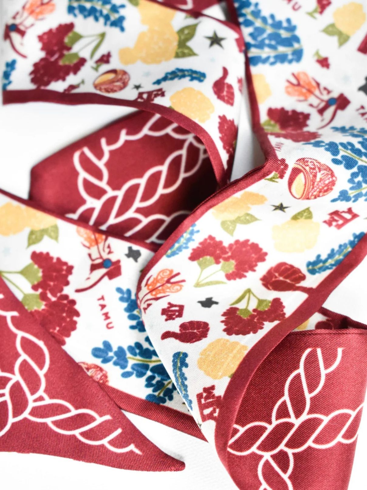 Saturday Silks Texas A&M Aggies Skinny Scarf