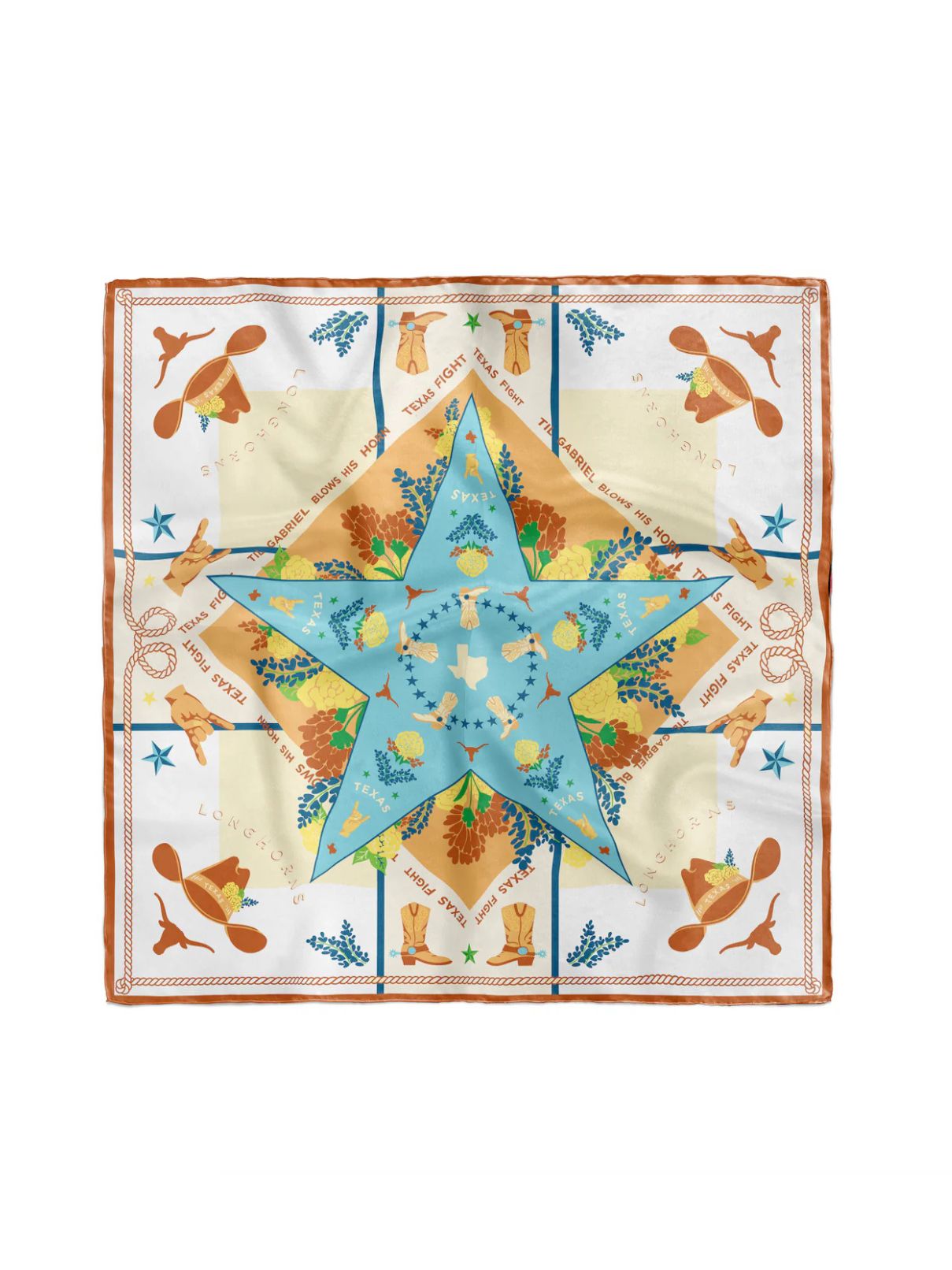 Saturday Silks Texas Longhorns Saturday Scarf