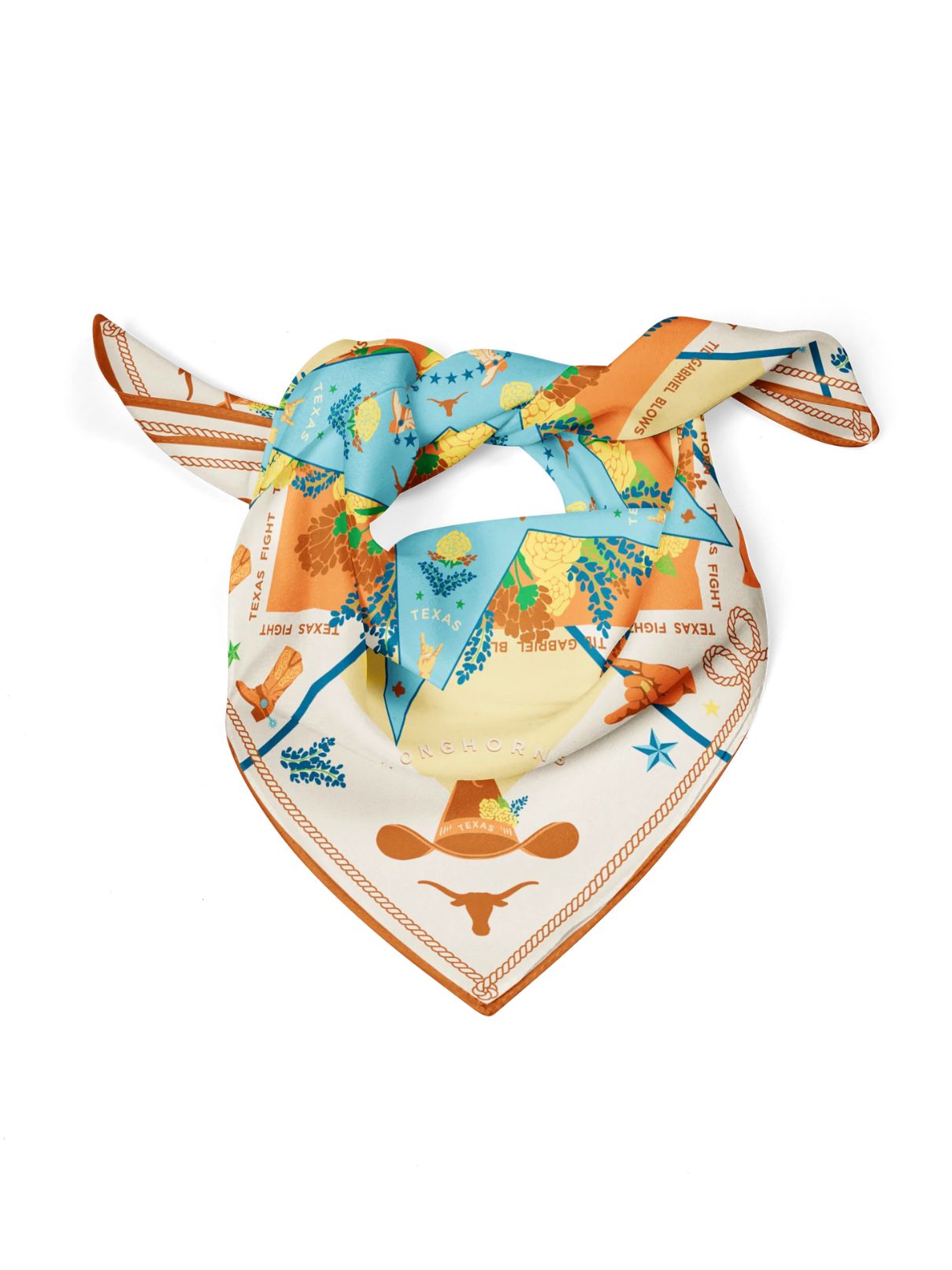 Saturday Silks Texas Longhorns Saturday Scarf