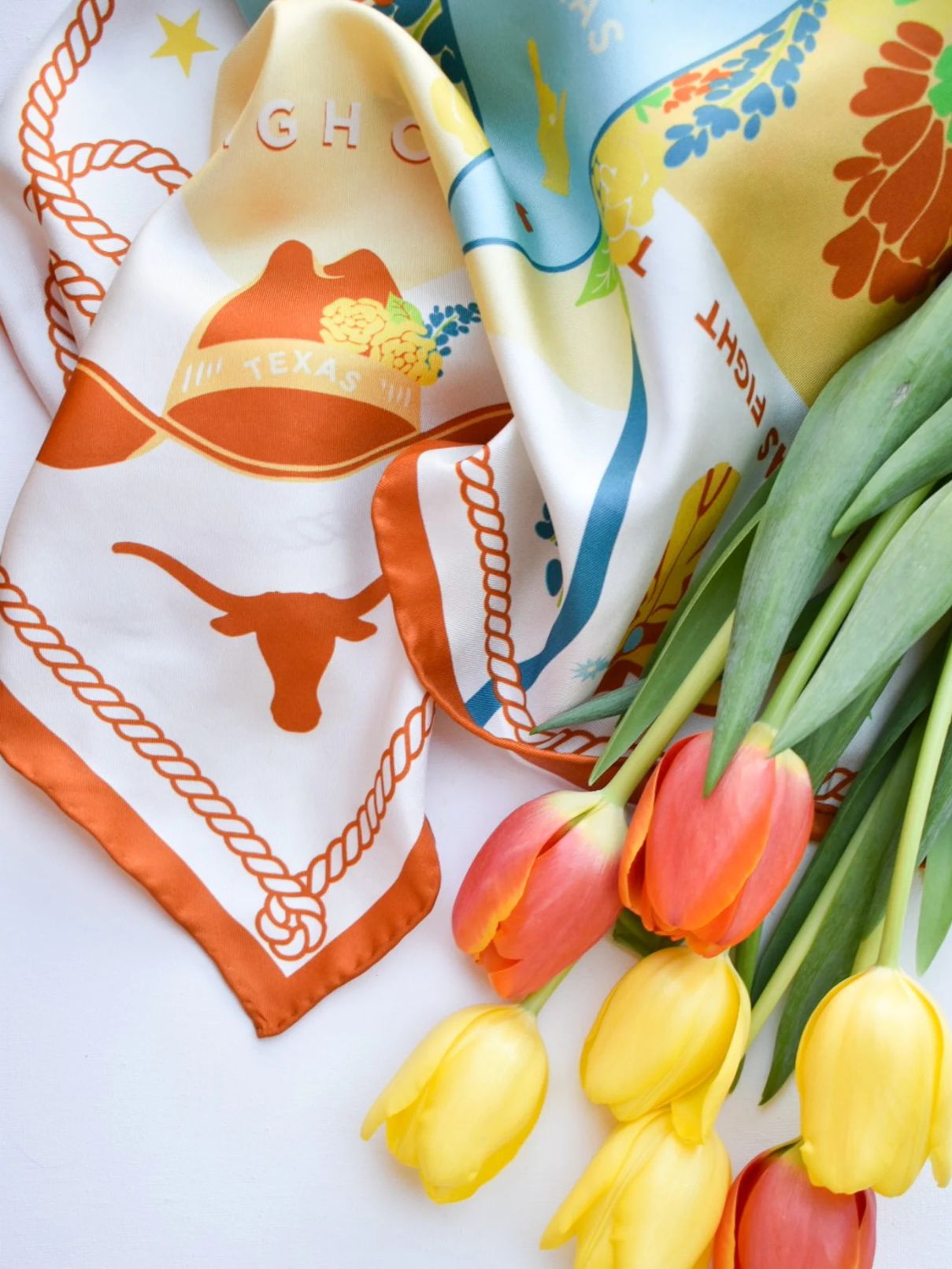 Saturday Silks Texas Longhorns Saturday Scarf