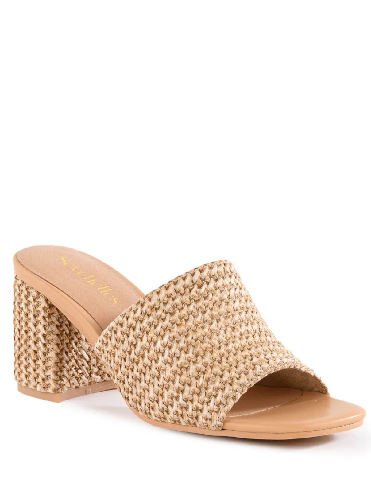 Seychelle Adapt III Heel in Mixed Natural Raffia