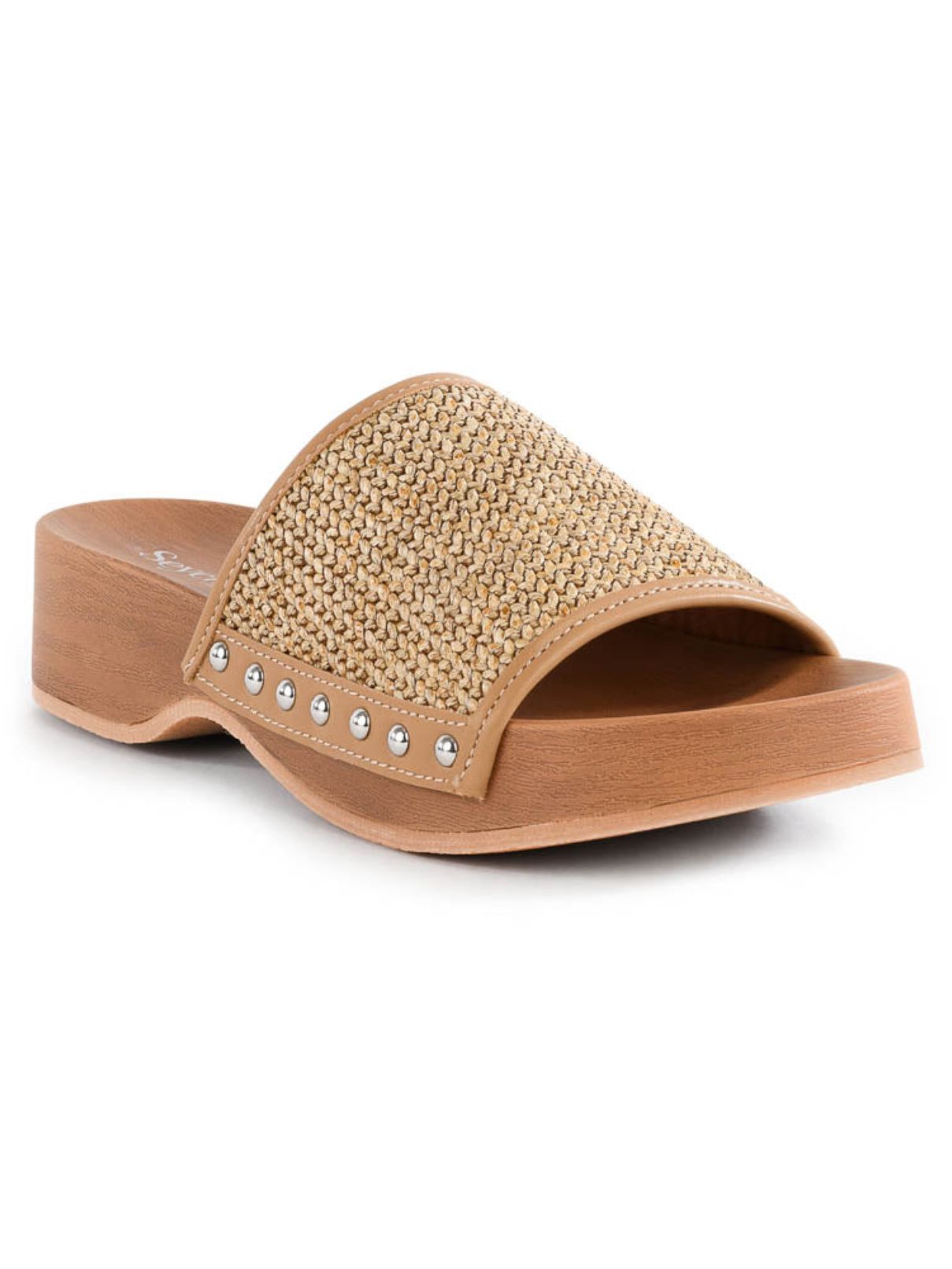 Seychelles Fantasy Raffia Sandal in Tan