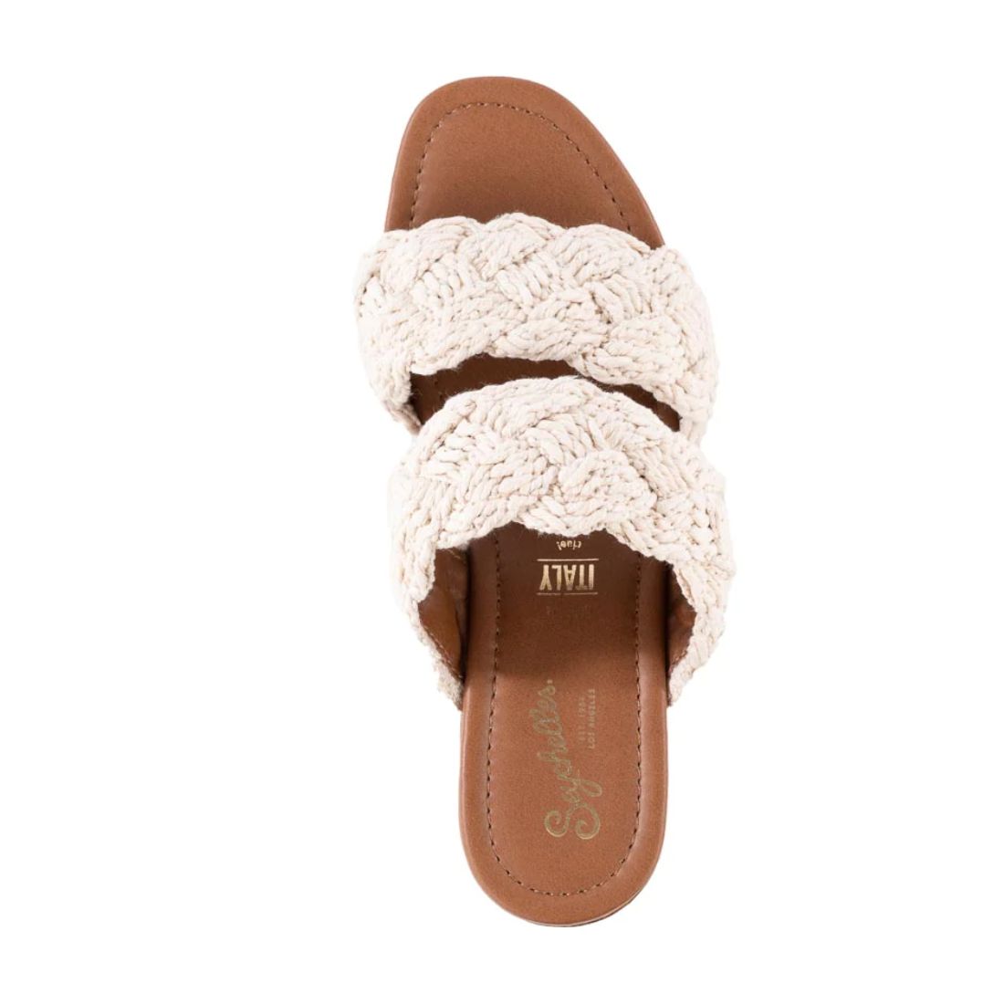 Seychelles Smoke Show Heel in Natural Macrame