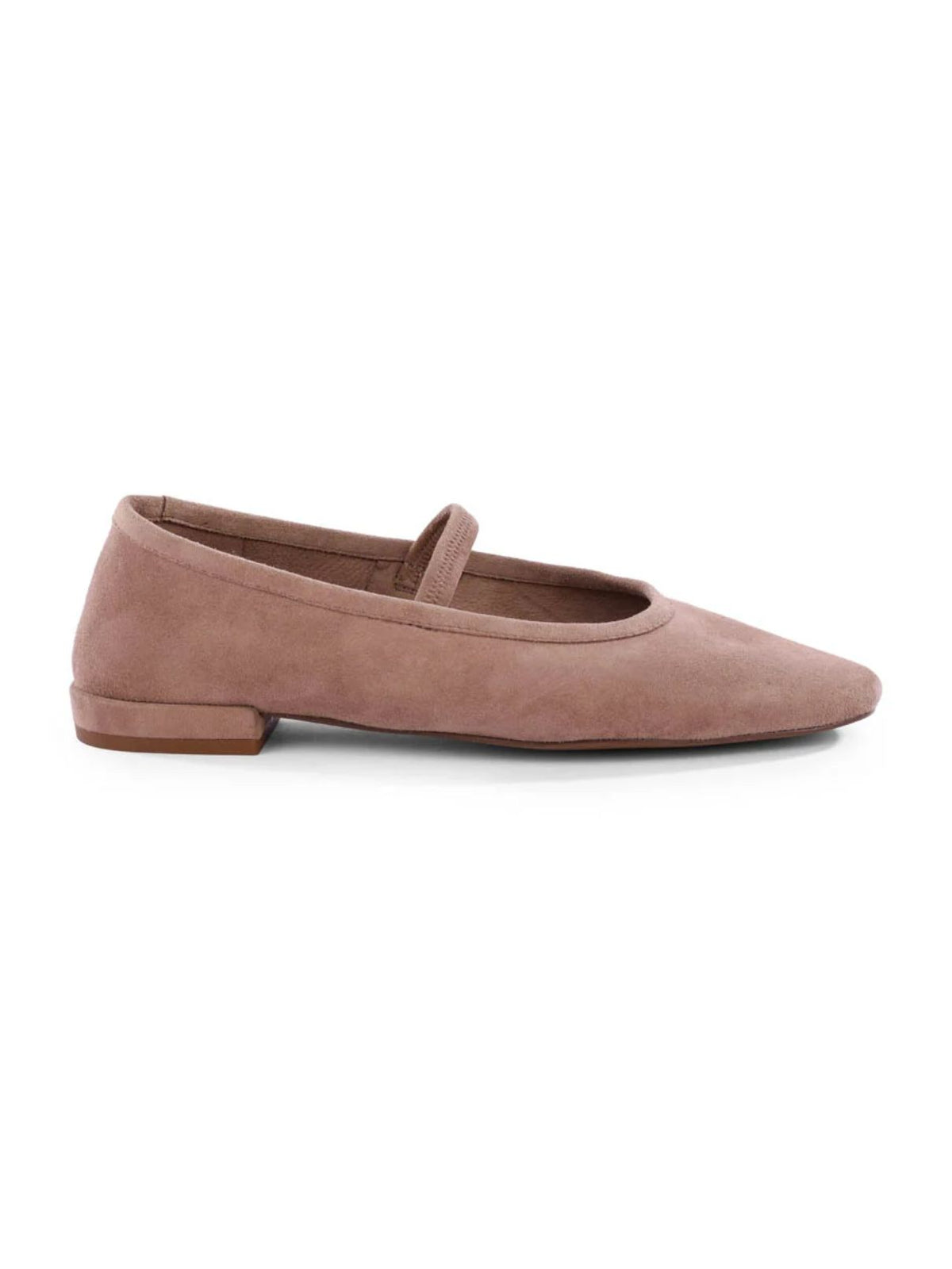 Seychelles Sweetheart II Suede Mary Jane Ballet Flats in Taupe