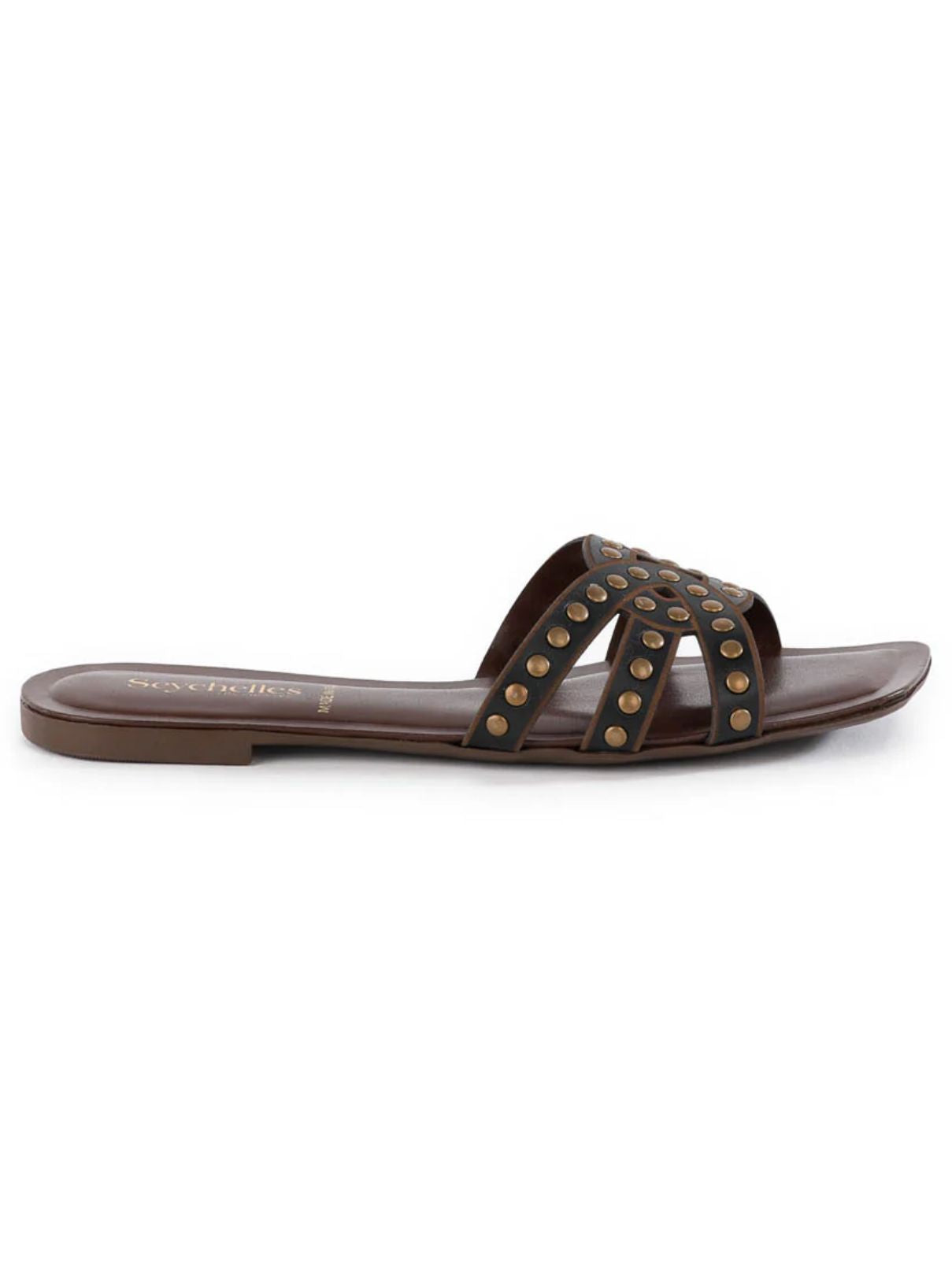 Seychelles Treasure Sandal in Black Leather