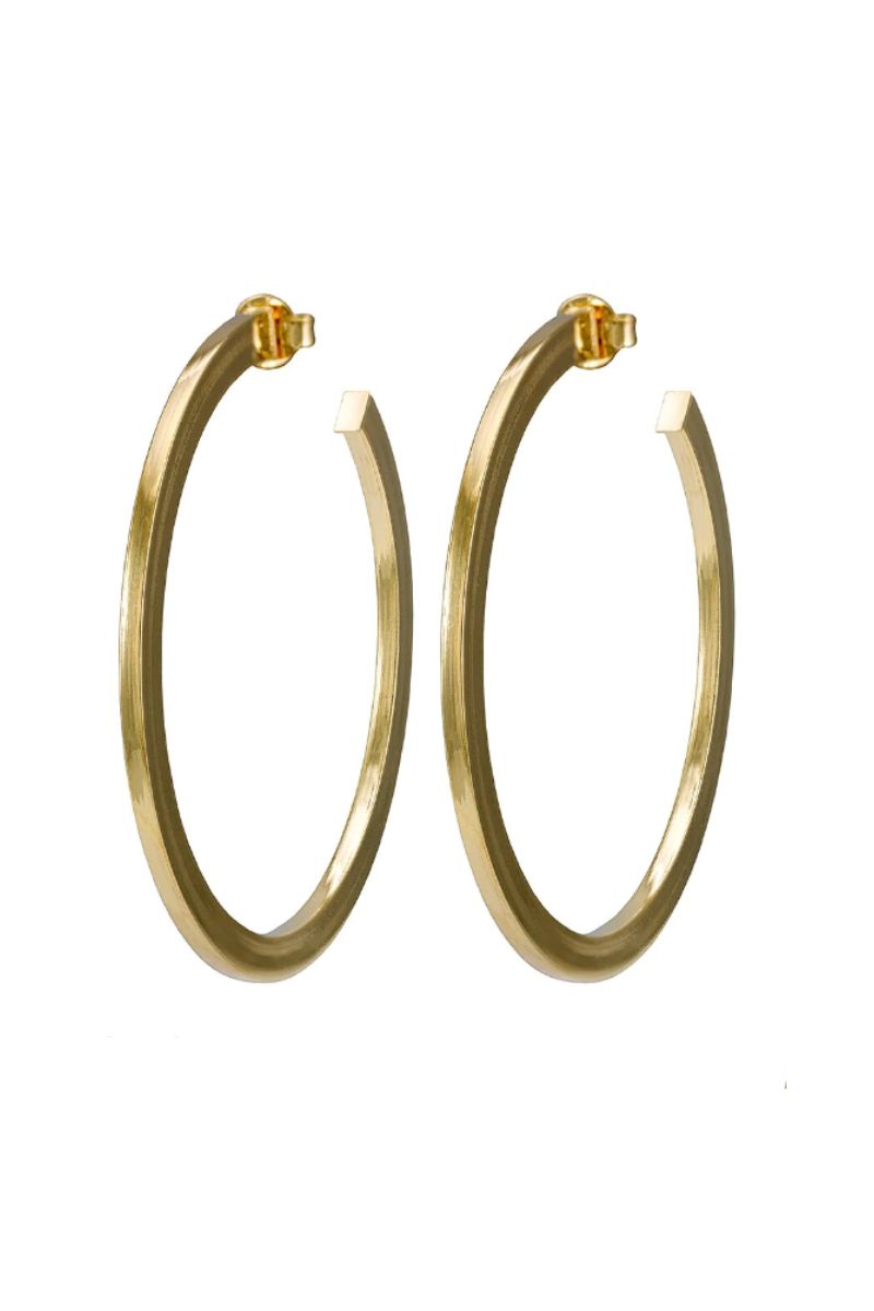 Sheila Fajl Elisa Hoop 2 1/4" in Gold