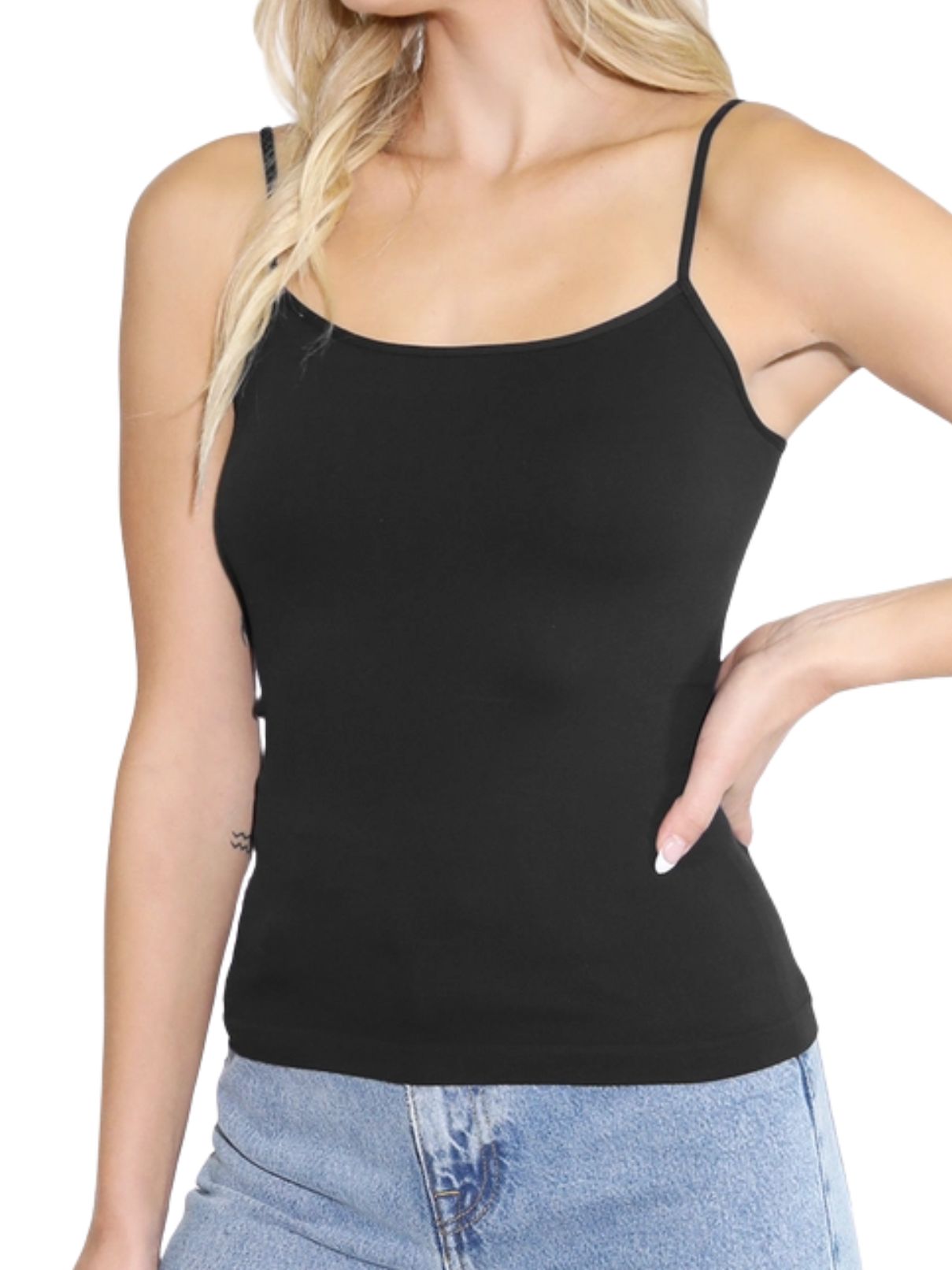 Short Length Camisole Black