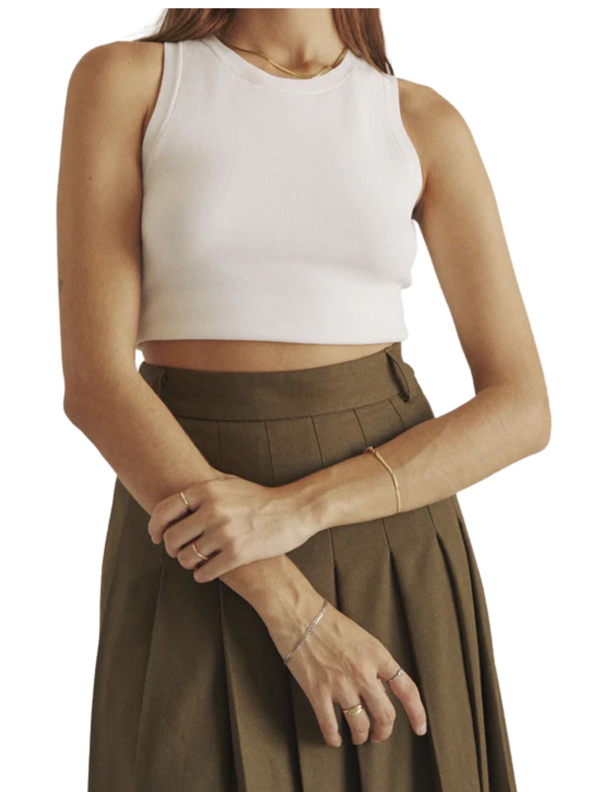 Simone Tank in White