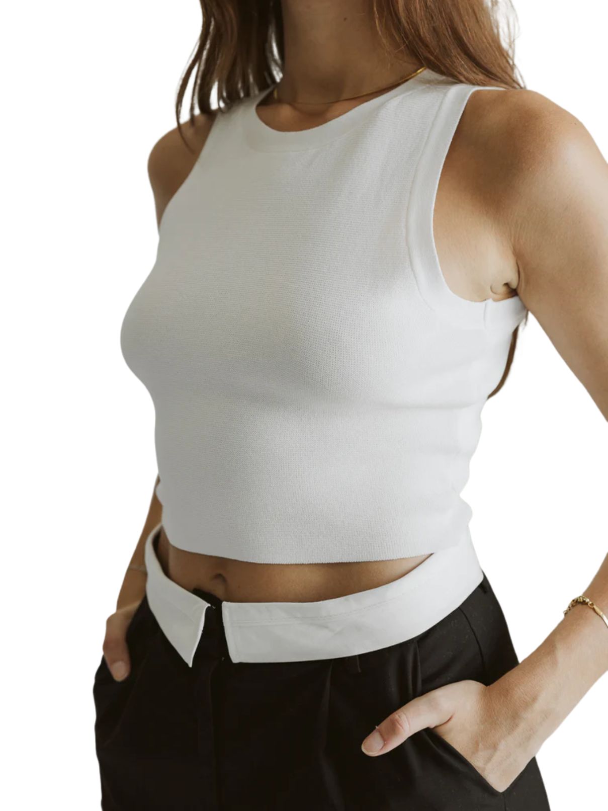 Simone Tank in White