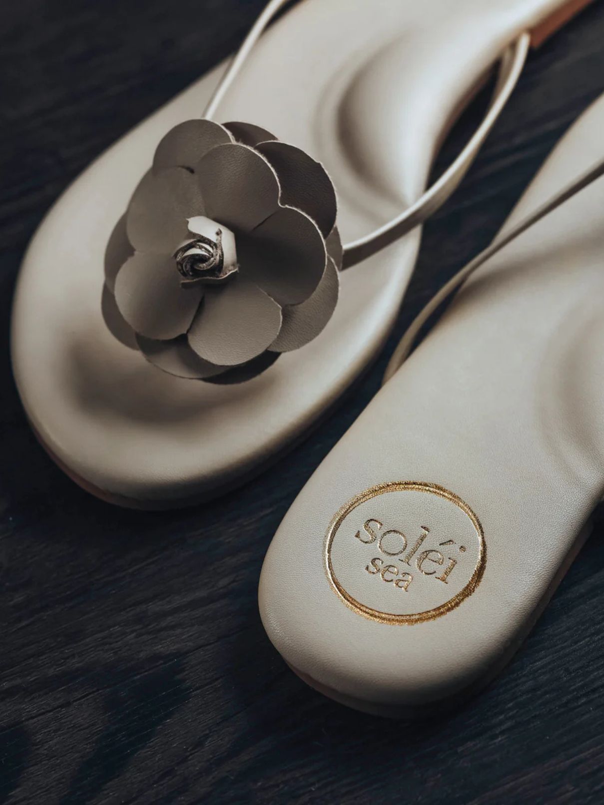 Soleil Sea Valentina Flower Sandal in Tan