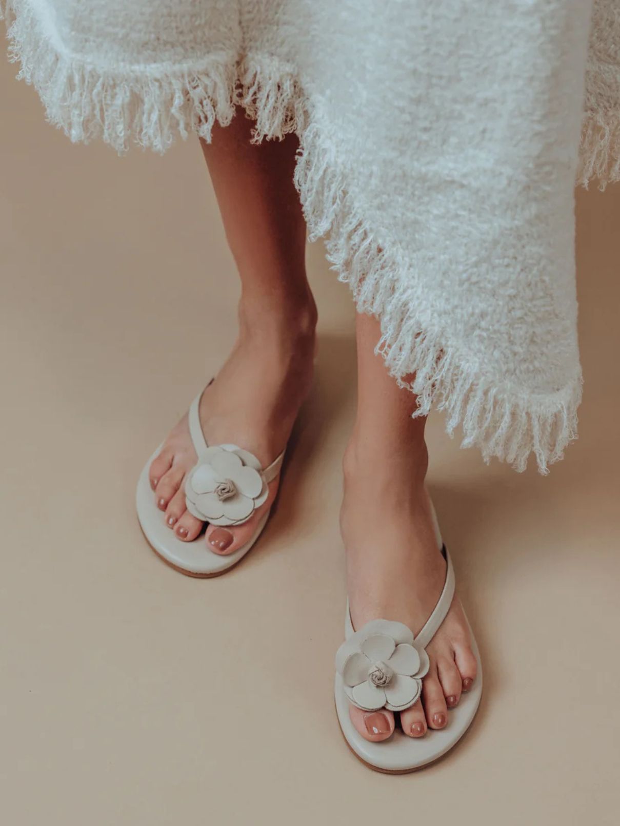 Soleil Sea Valentina Flower Sandal in Tan