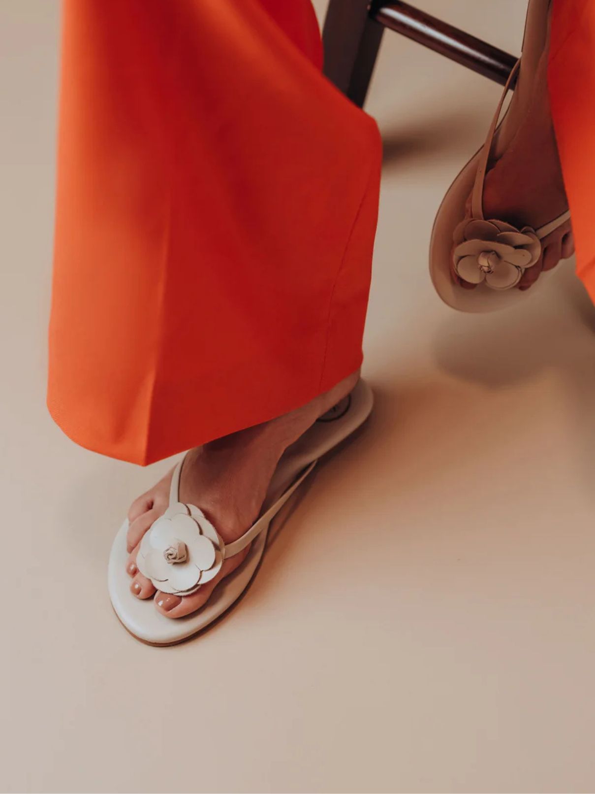 Soleil Sea Valentina Flower Sandal in Tan