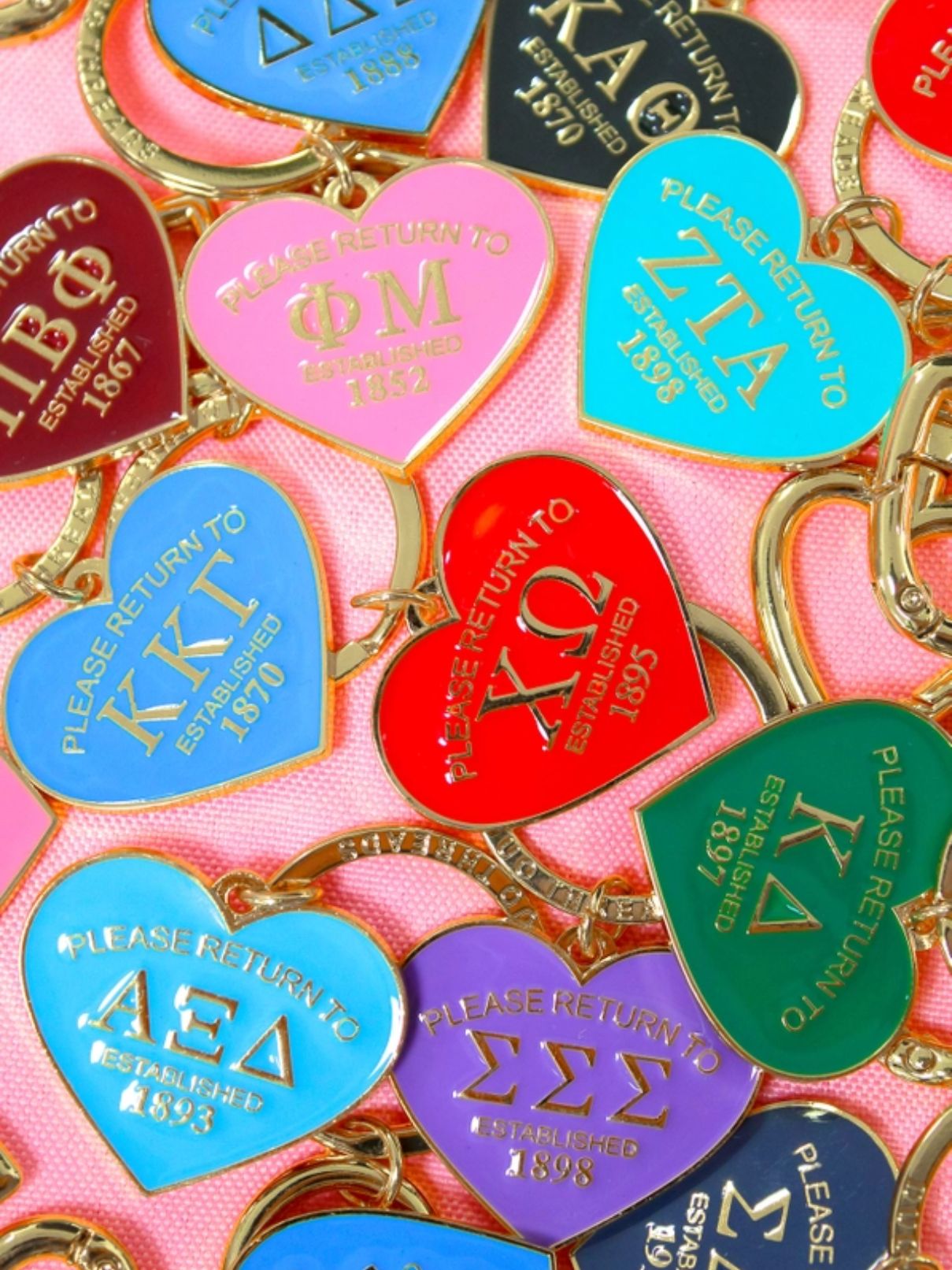 Sorority Key Ring Kappa Kappa Gamma