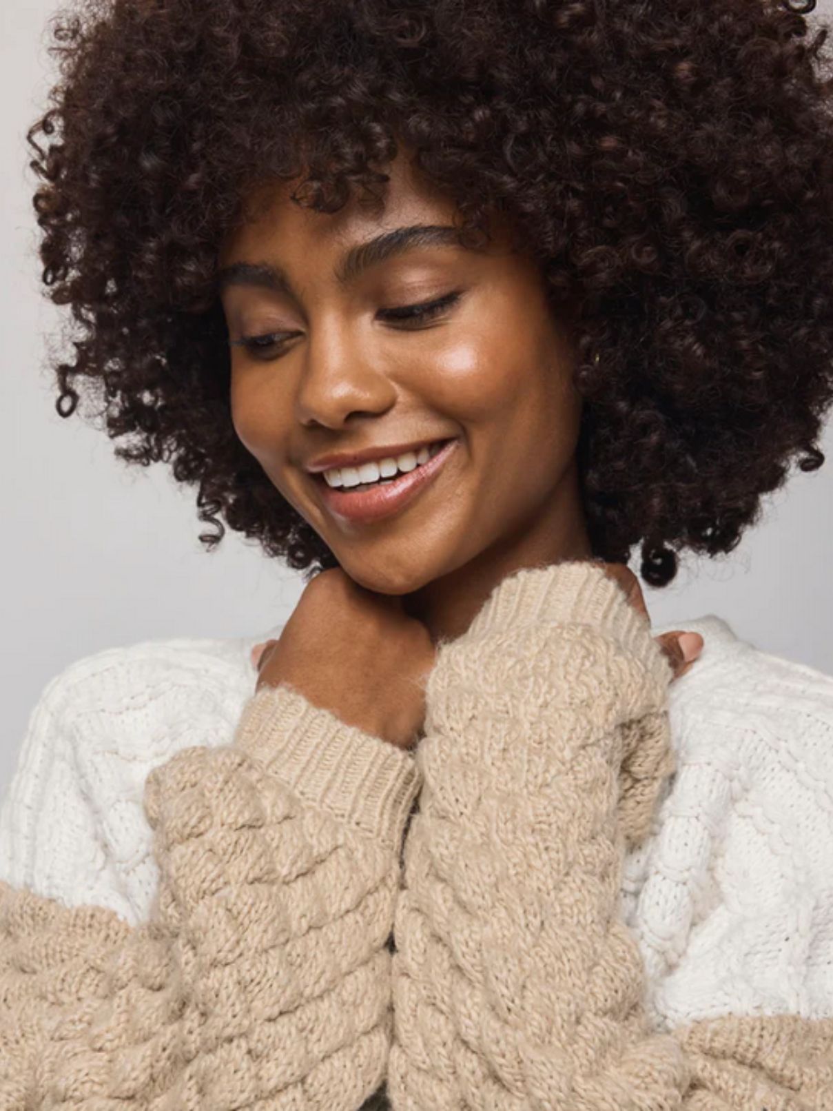 Splendid Maria Bobble Cardigan in Pale Oak/Lt Cedar