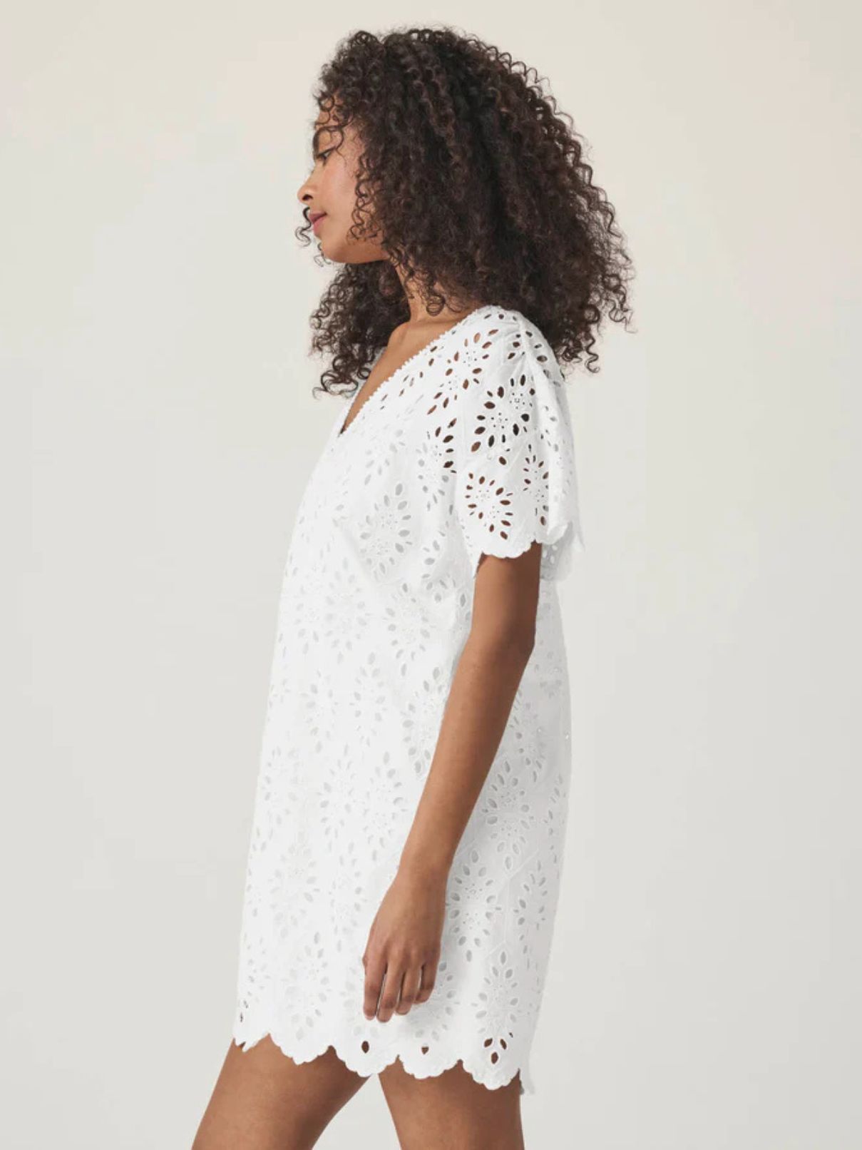 Splendid Sandro Eyelet Dress in White