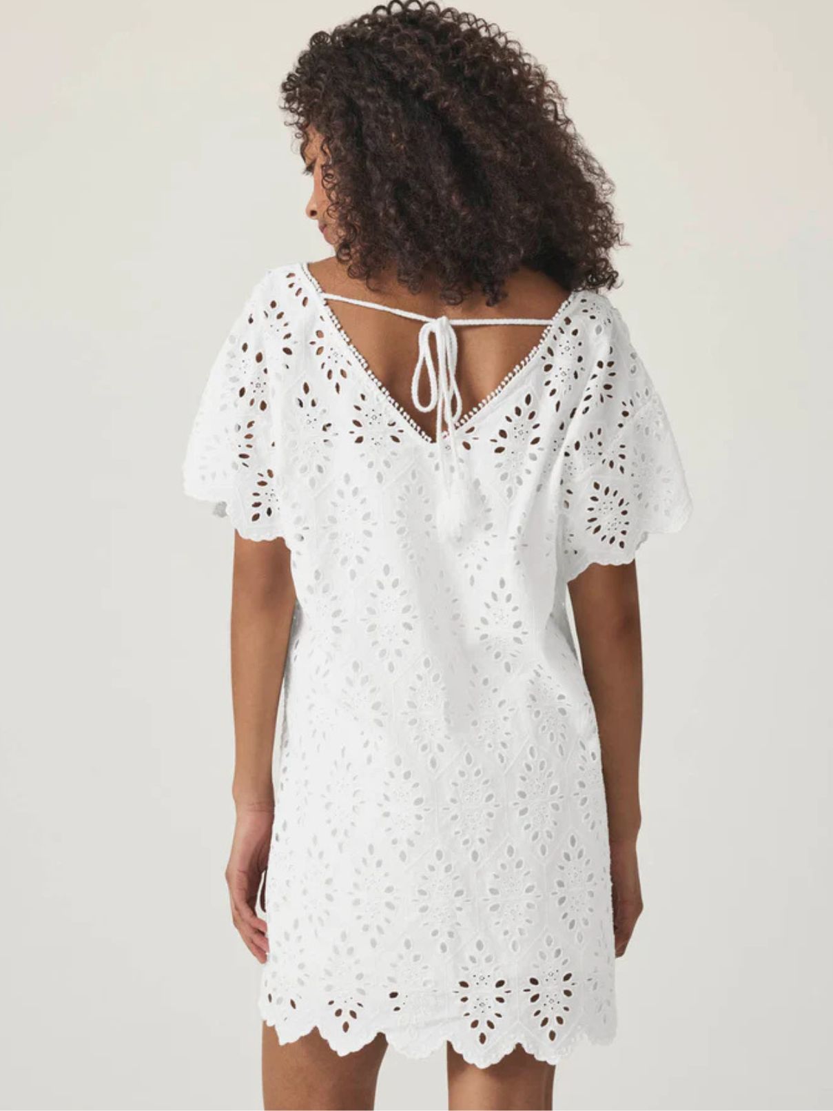 Splendid Sandro Eyelet Dress in White