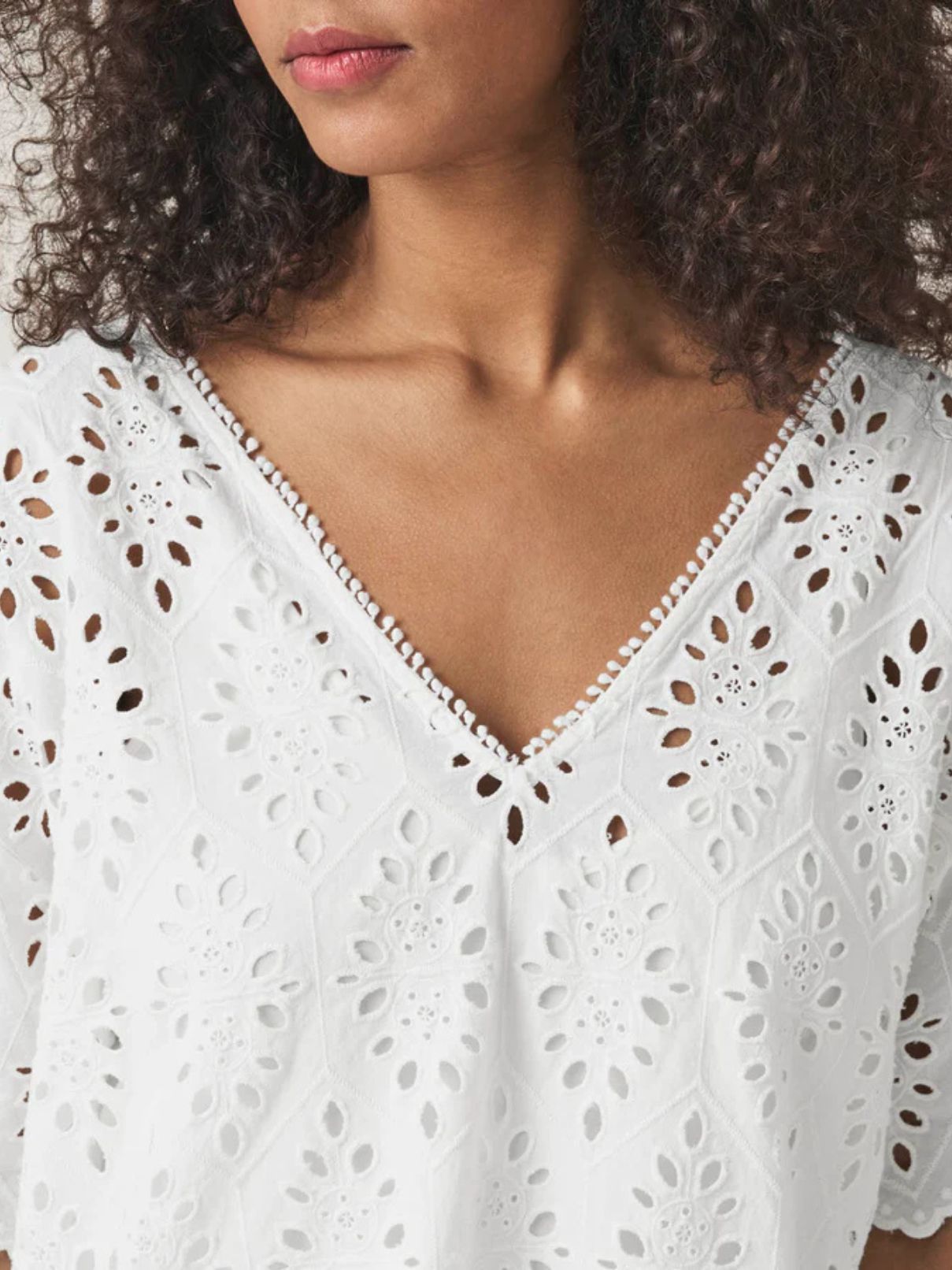 Splendid Sandro Eyelet Dress in White
