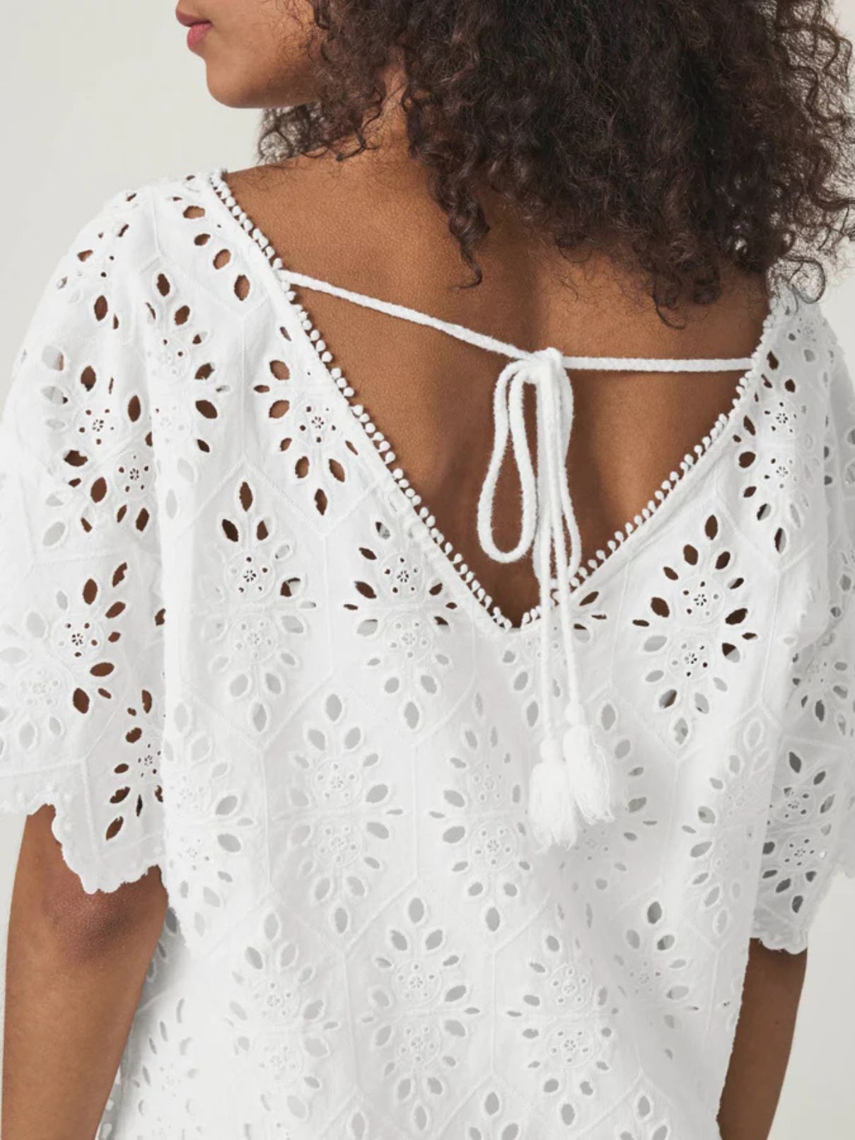 Splendid Sandro Eyelet Dress in White