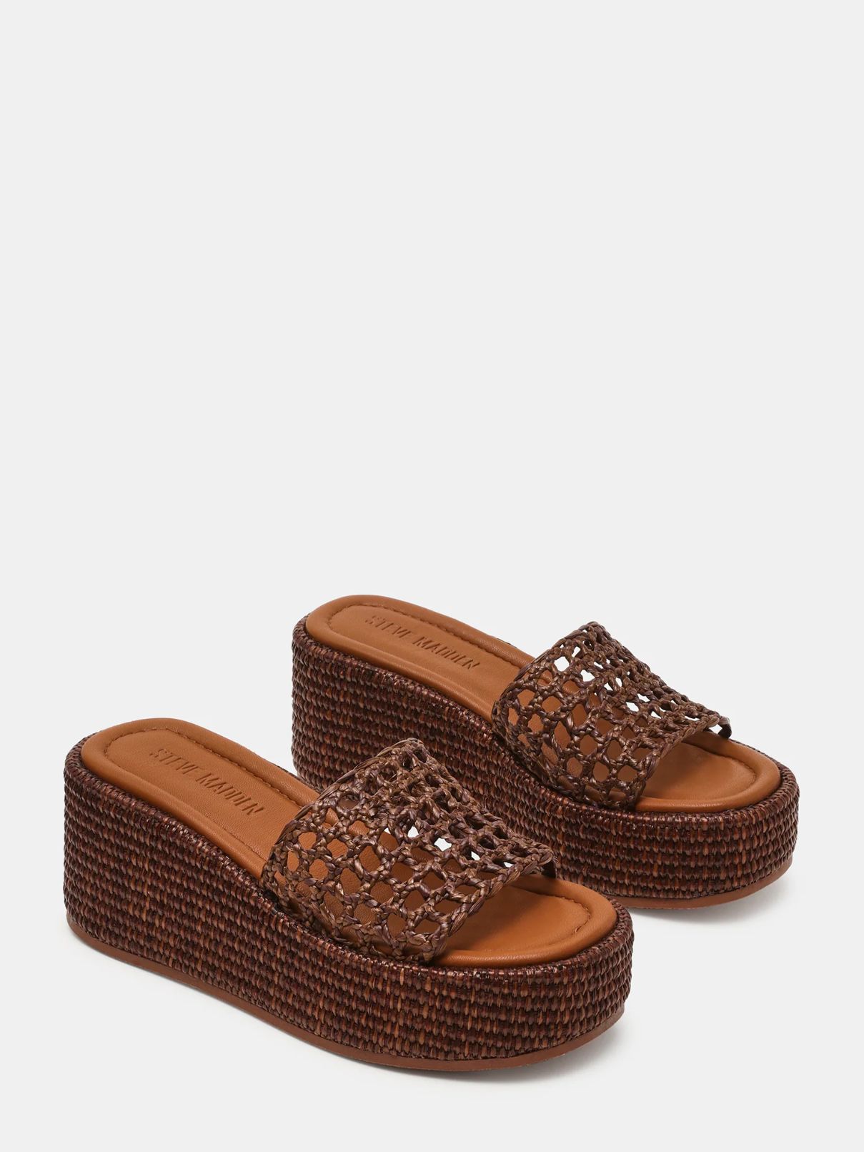 Steve Madden Brandy Platform in Brown Raffia