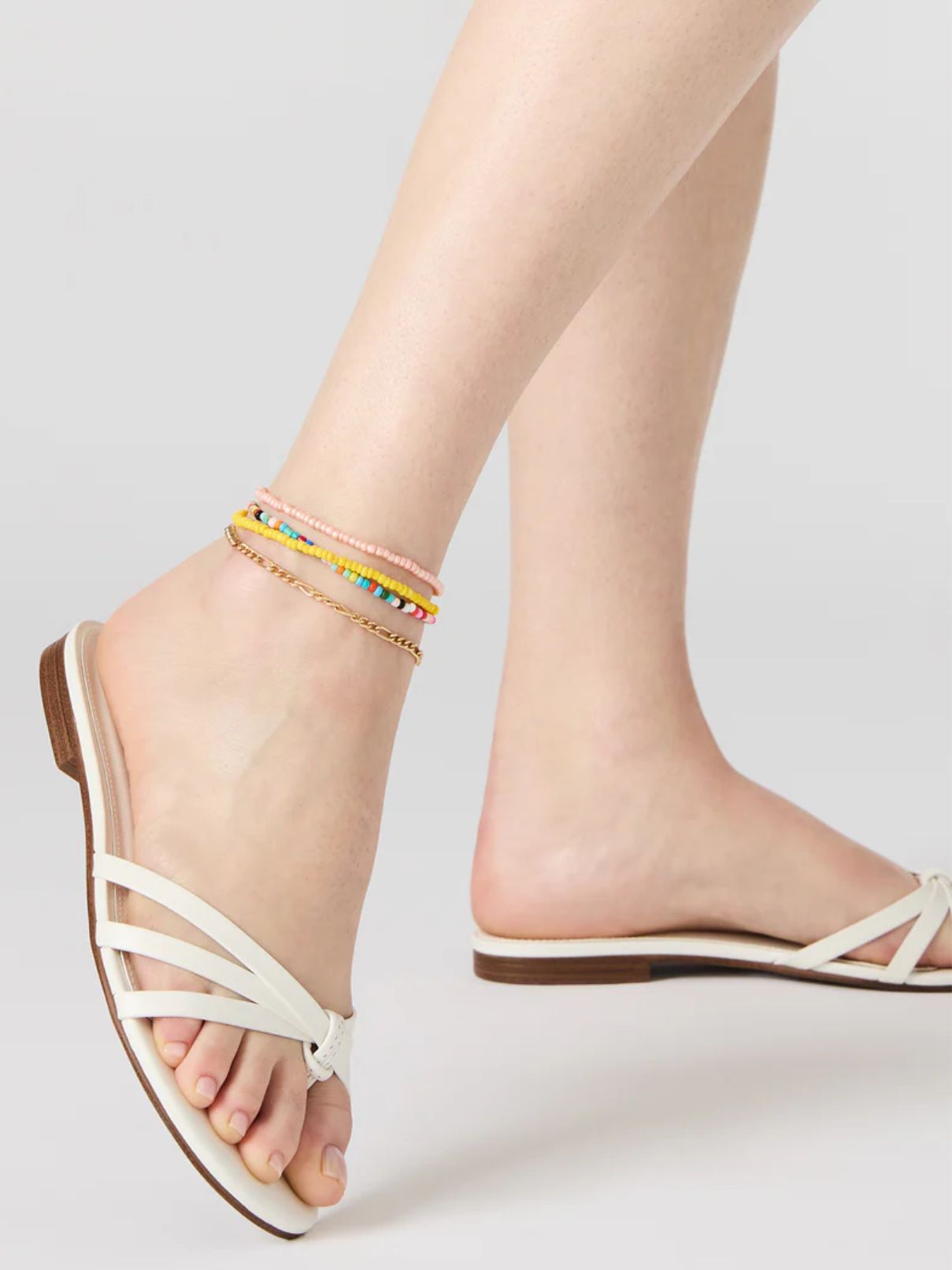 Steve Madden Calissi Sandal White Leather