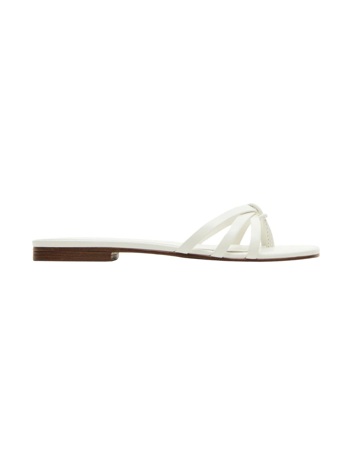 Steve Madden Calissi Leather Slide Sandals in White