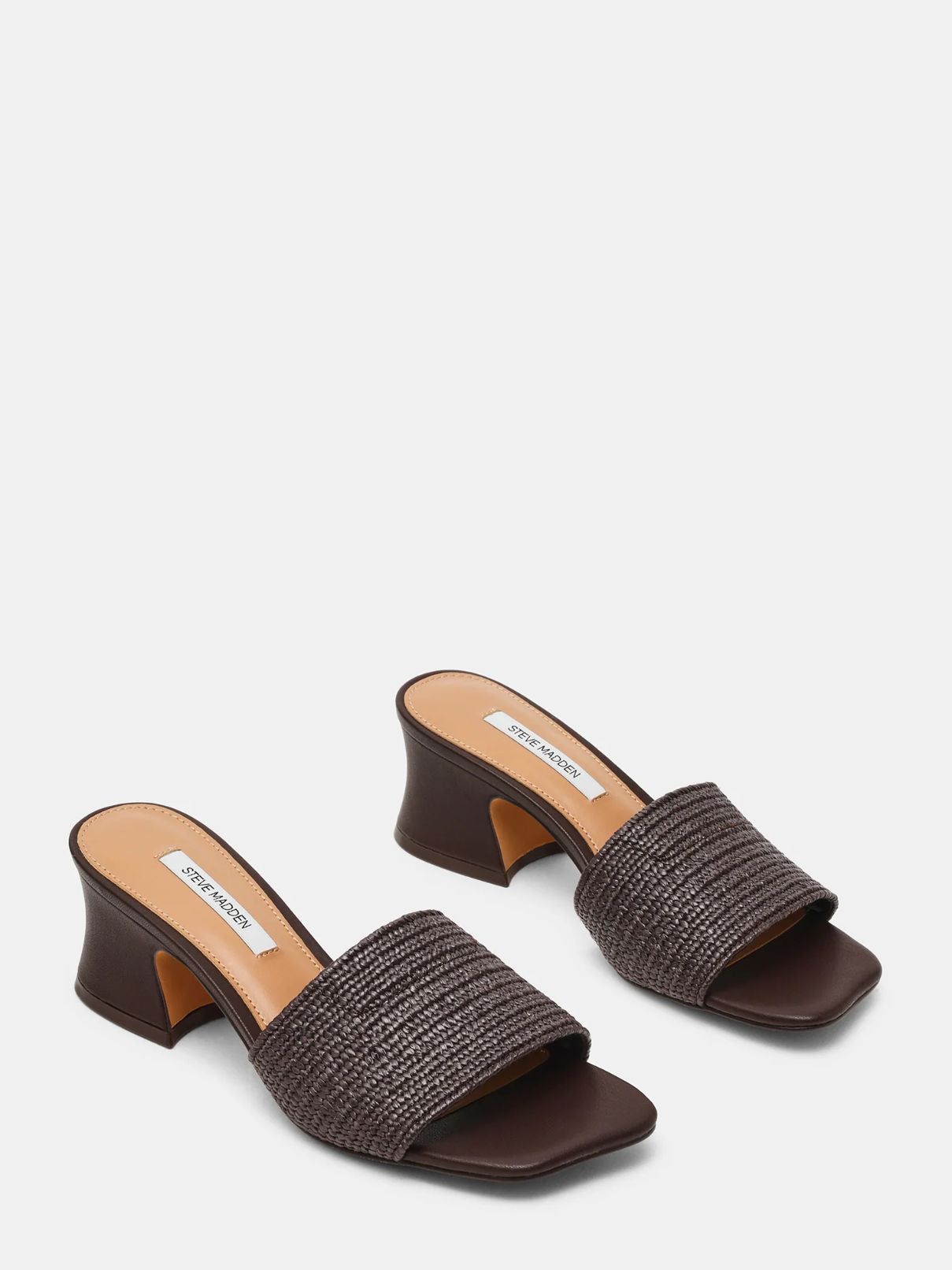 Steve Madden Frolic Heel in Brown Raffia