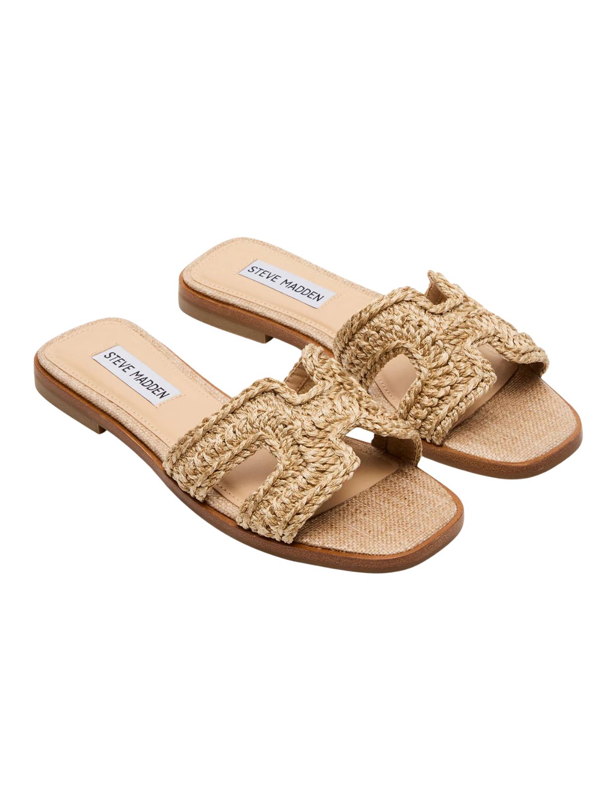 Steve Madden Hadyn Sandal in Crocheted Raffia
