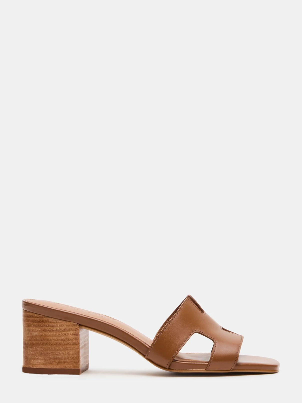 Steve Madden Hana Heel in Cognac Leather