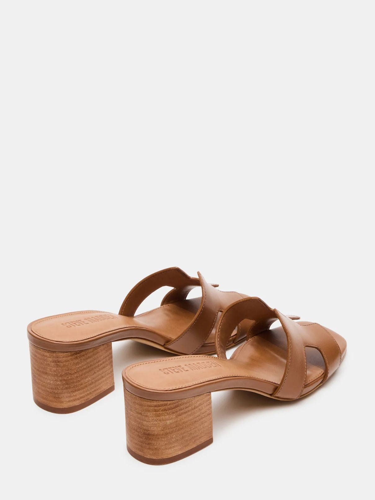 Steve Madden Hana Heel in Cognac Leather